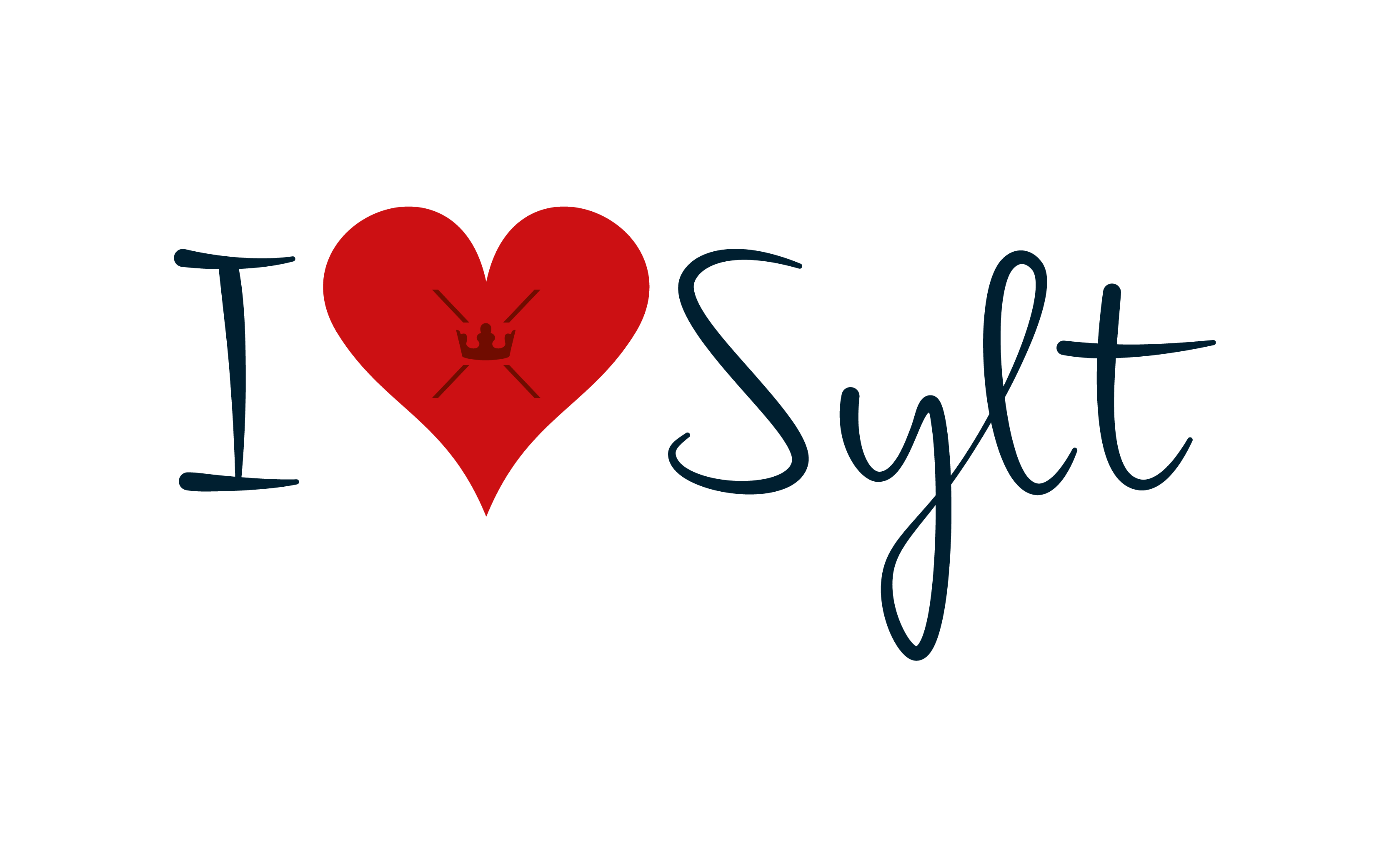 I Love Sylt quer weiß _ ohne unterzeile