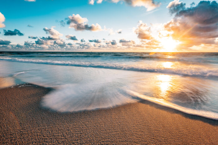 Blick auf das Meer vom Sylter Strand aus