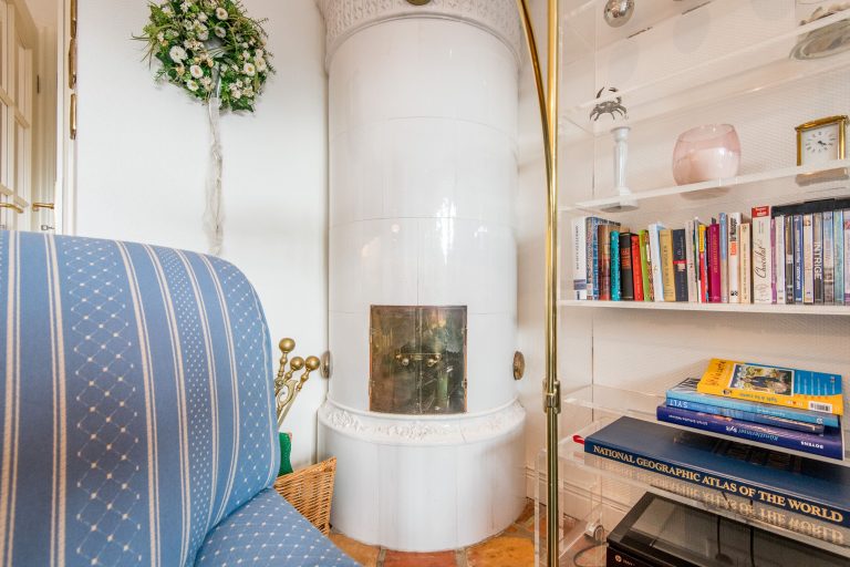 Kamin in Ferienhaus auf Sylt