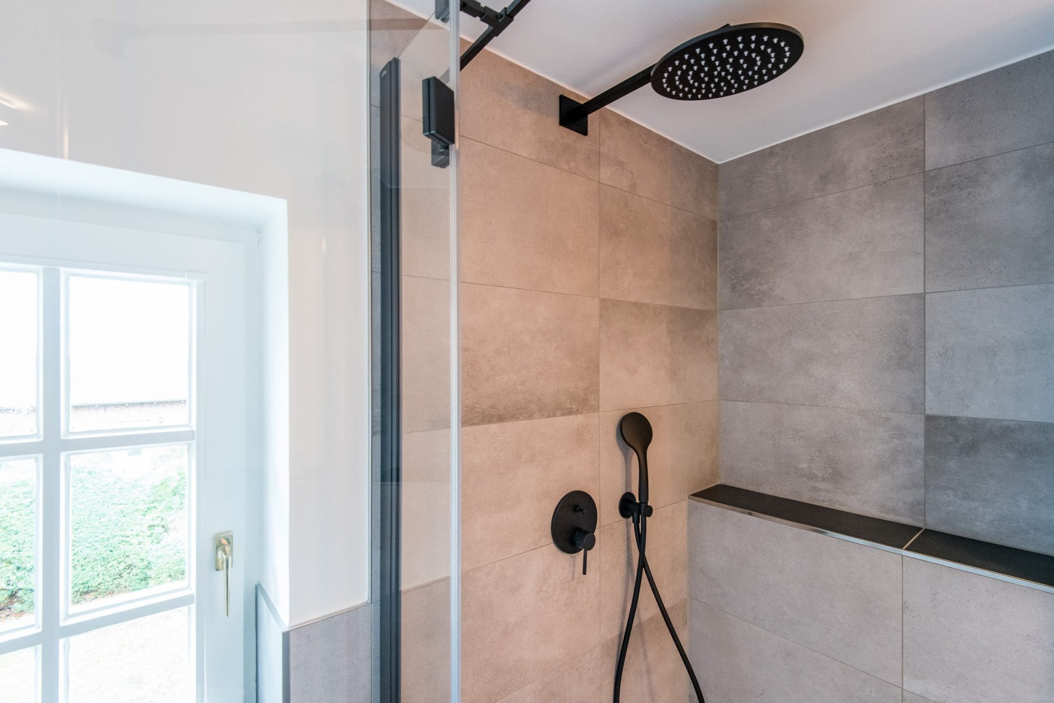 Badezimmer mit Dusche in Ferienhaus auf Sylt