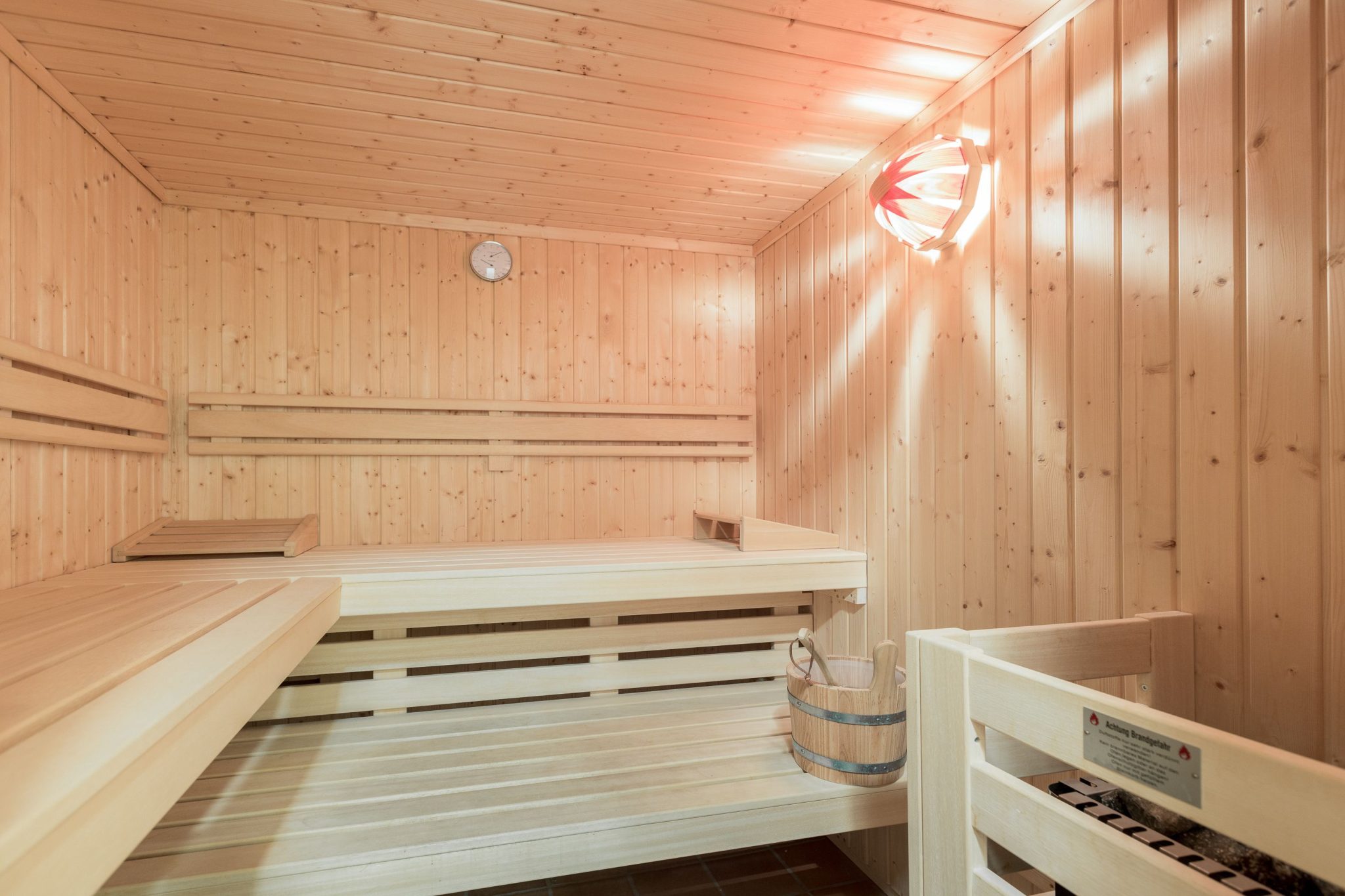 Sauna in Ferienhaus auf Sylt