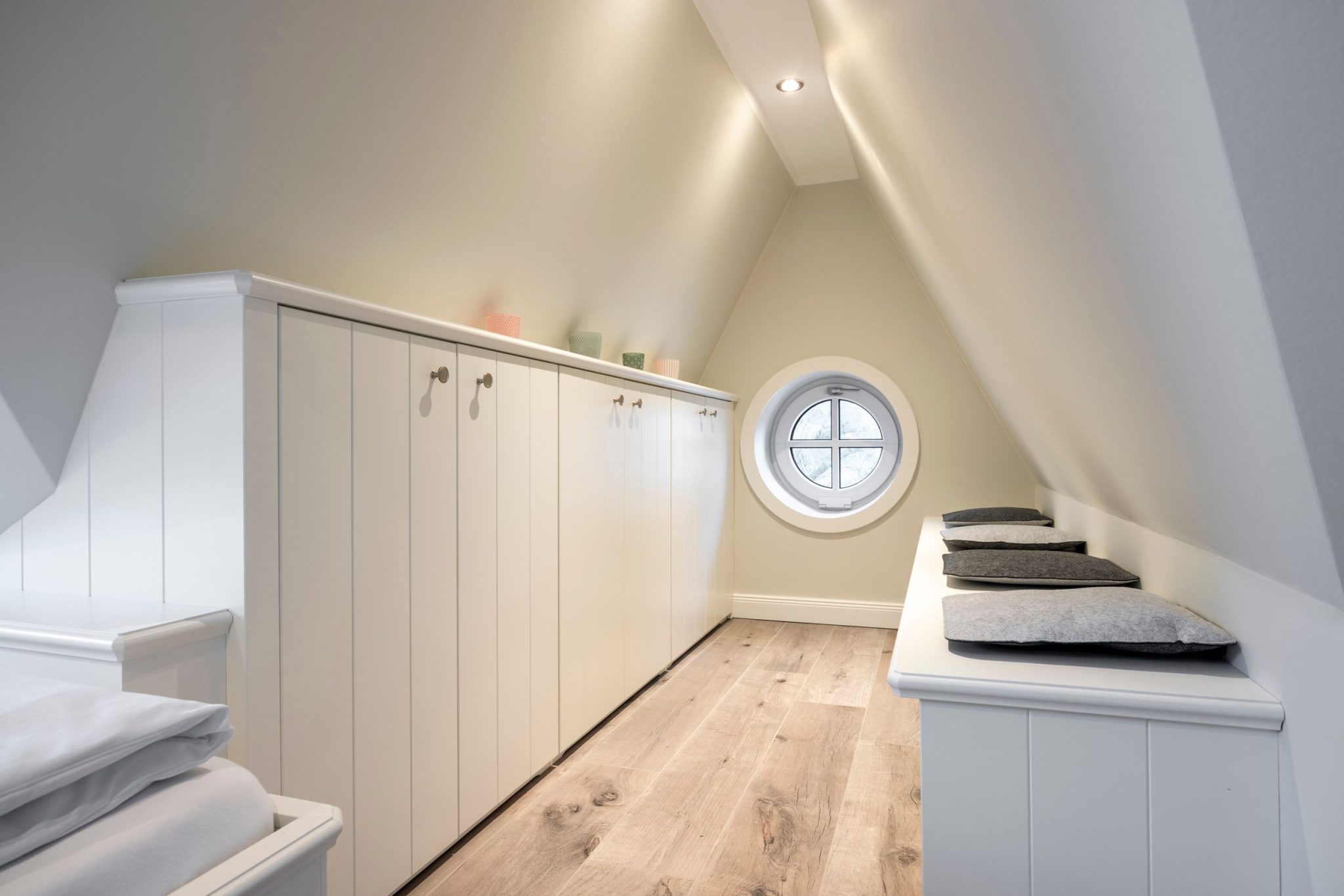 Sitzbank in Ferienhaus auf Sylt