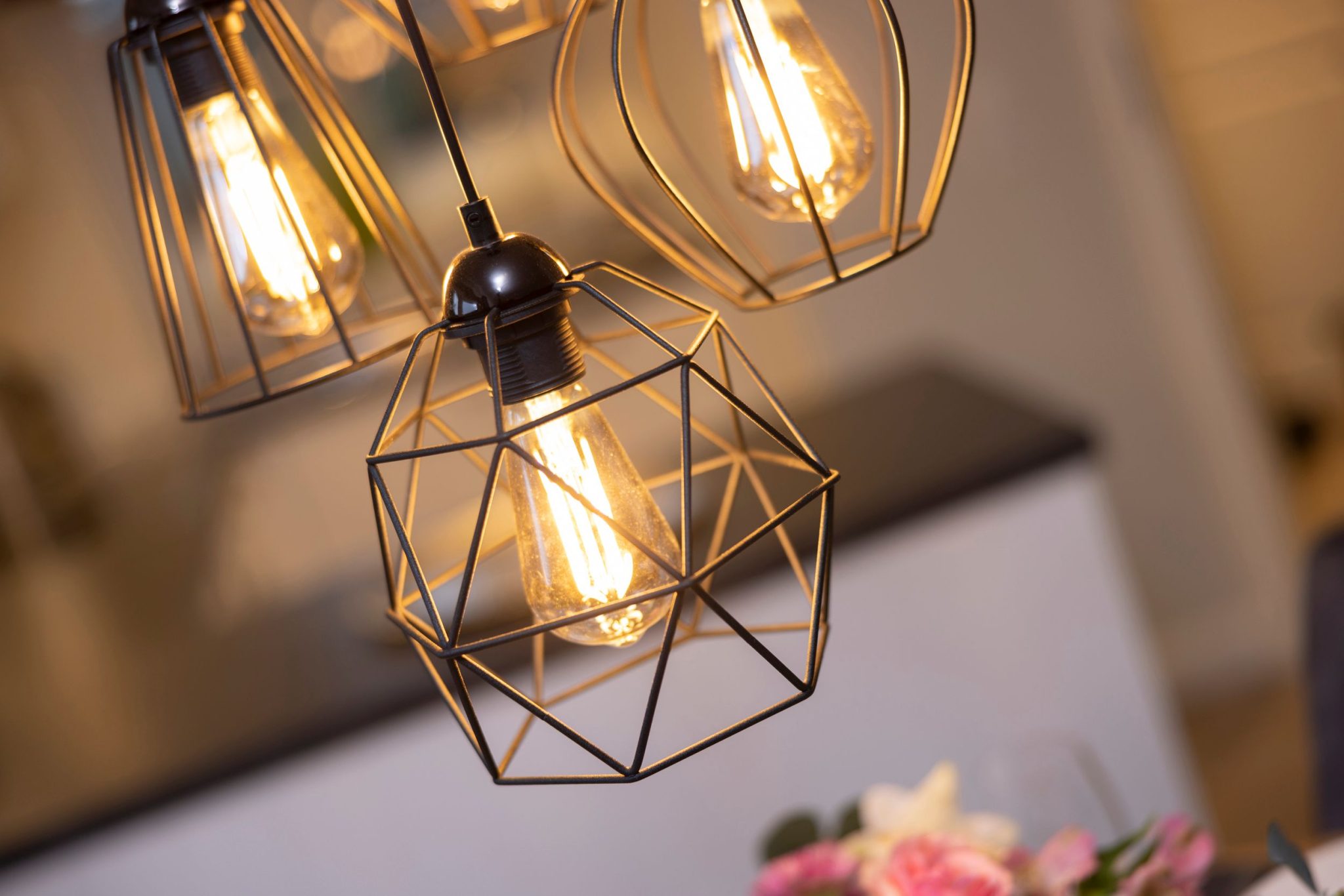 Lampe in Ferienhaus auf Sylt