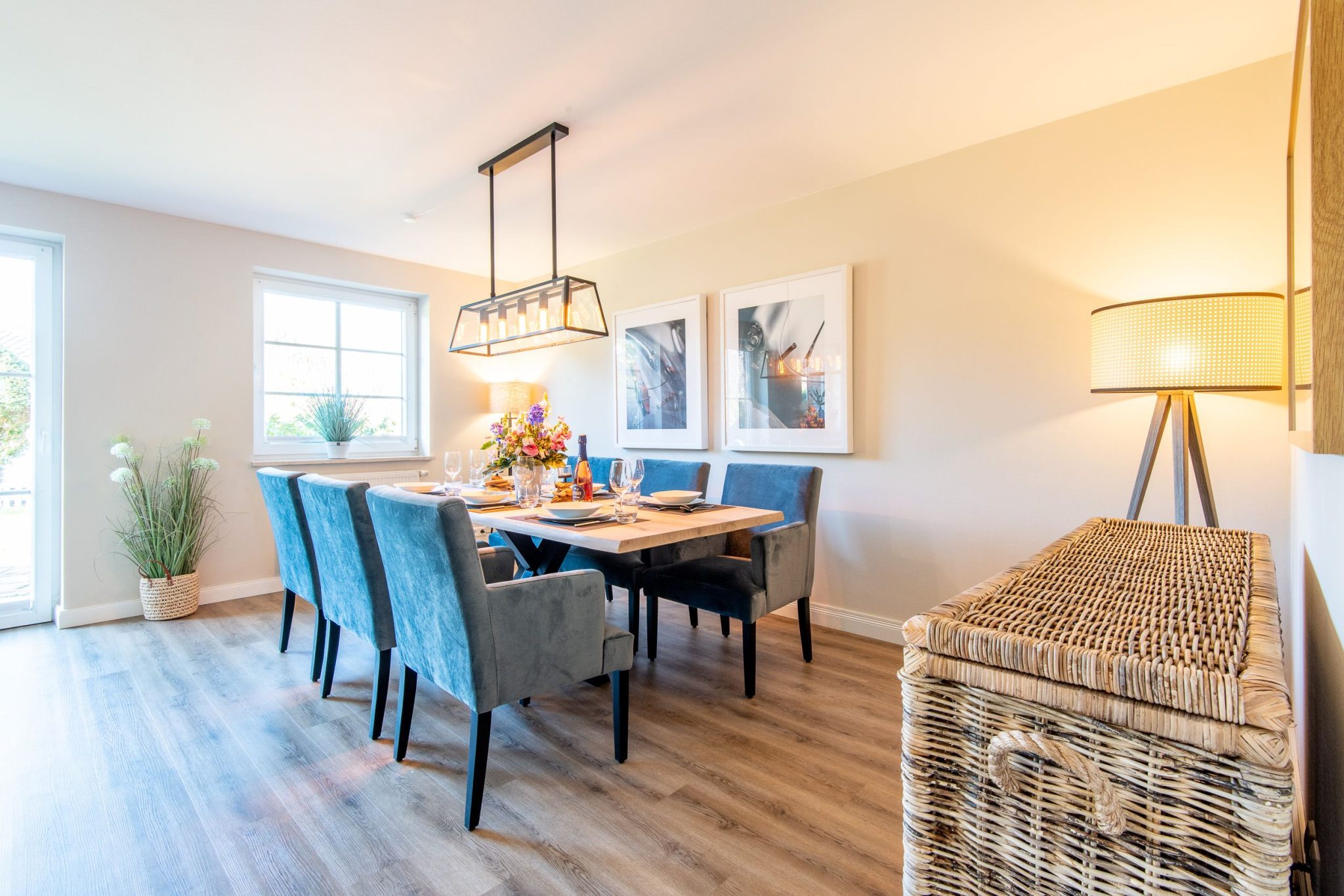 Esstisch in Ferienhaus auf Sylt