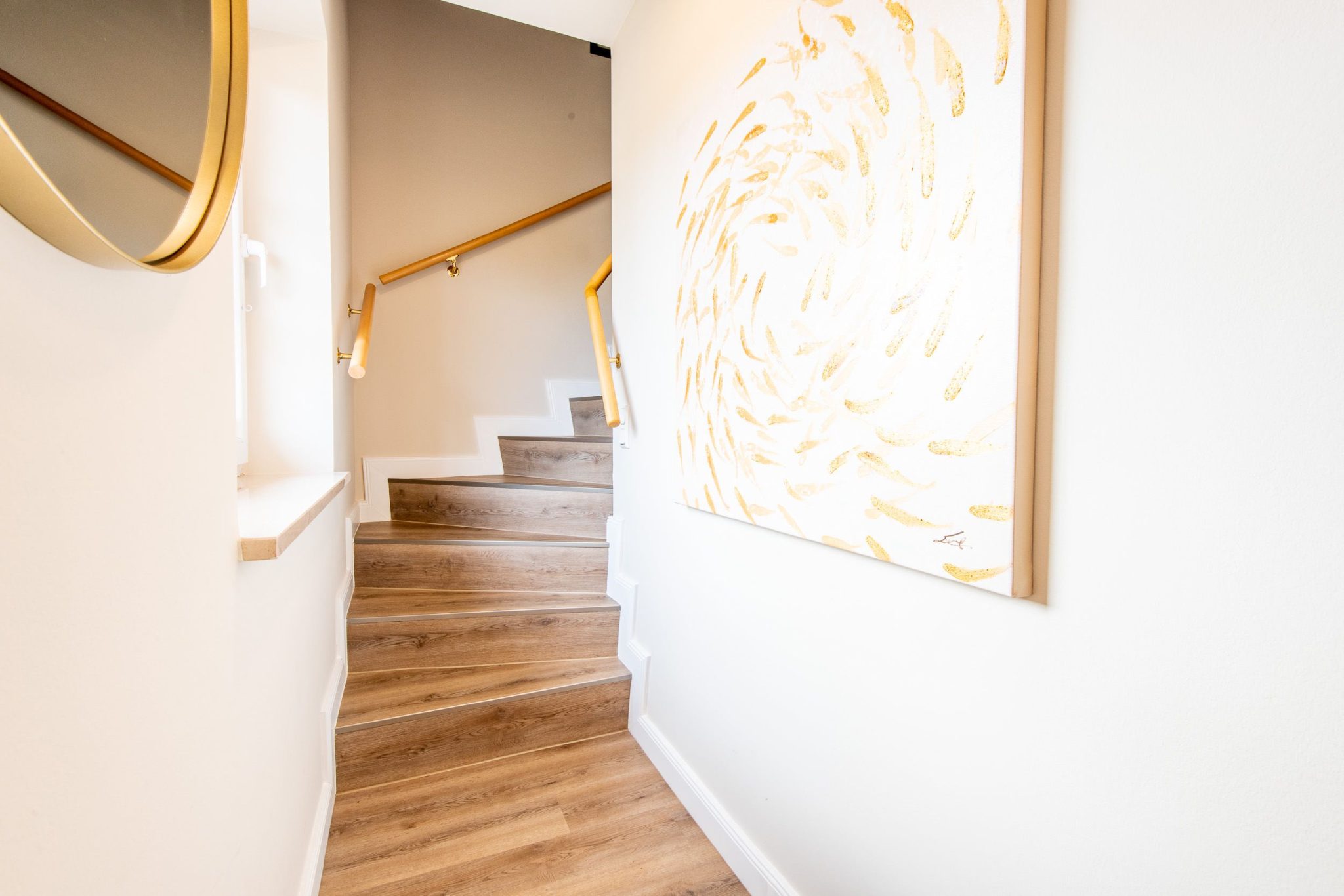 Treppe in Ferienhaus auf Sylt