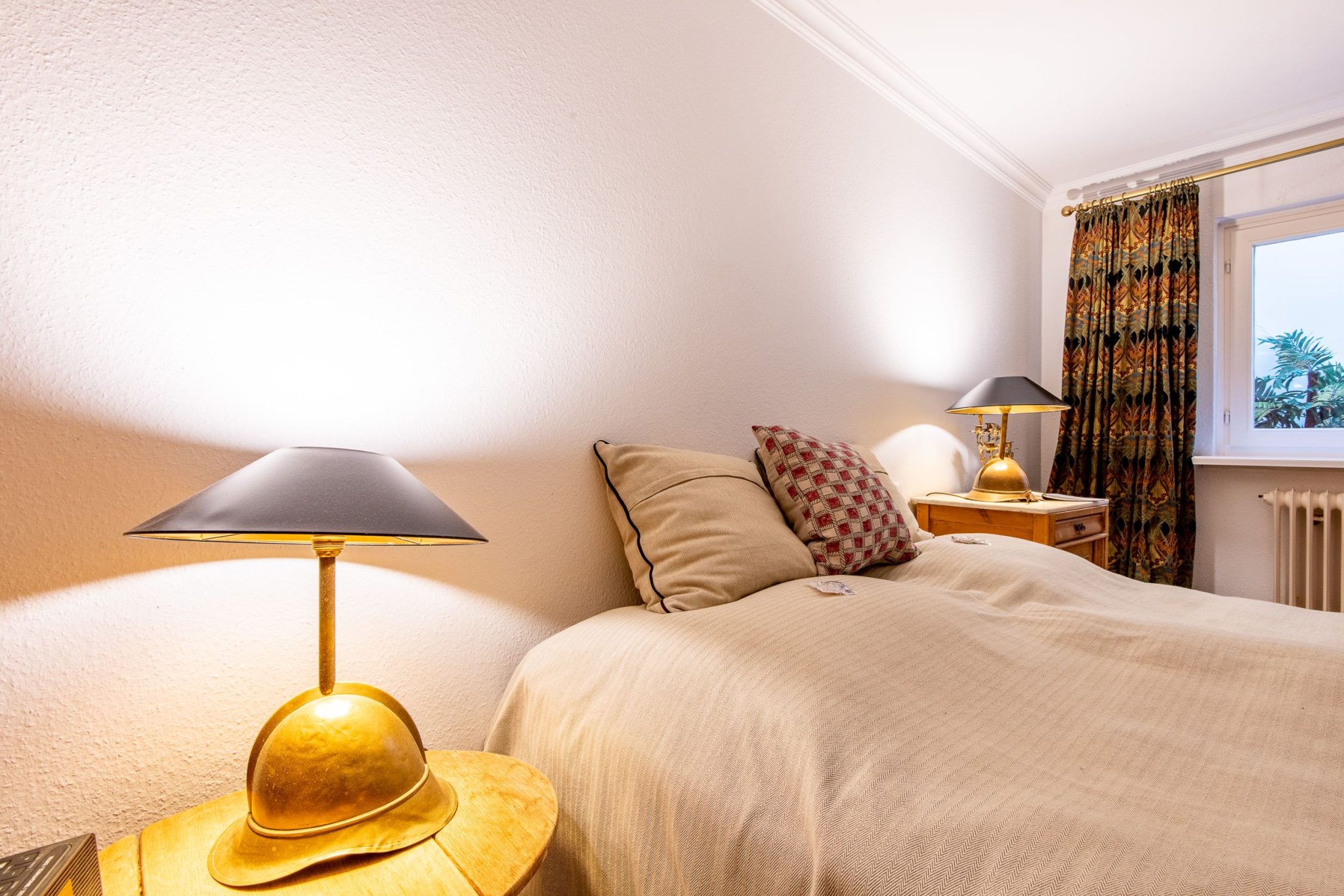 Doppelbett in Ferienhaus auf Sylt