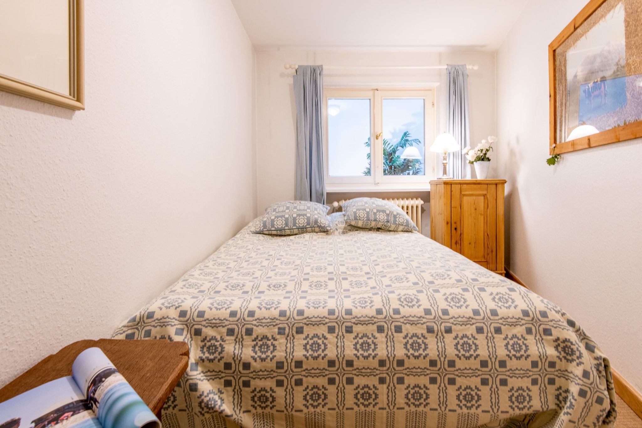 Doppelbett in Ferienhaus auf Sylt
