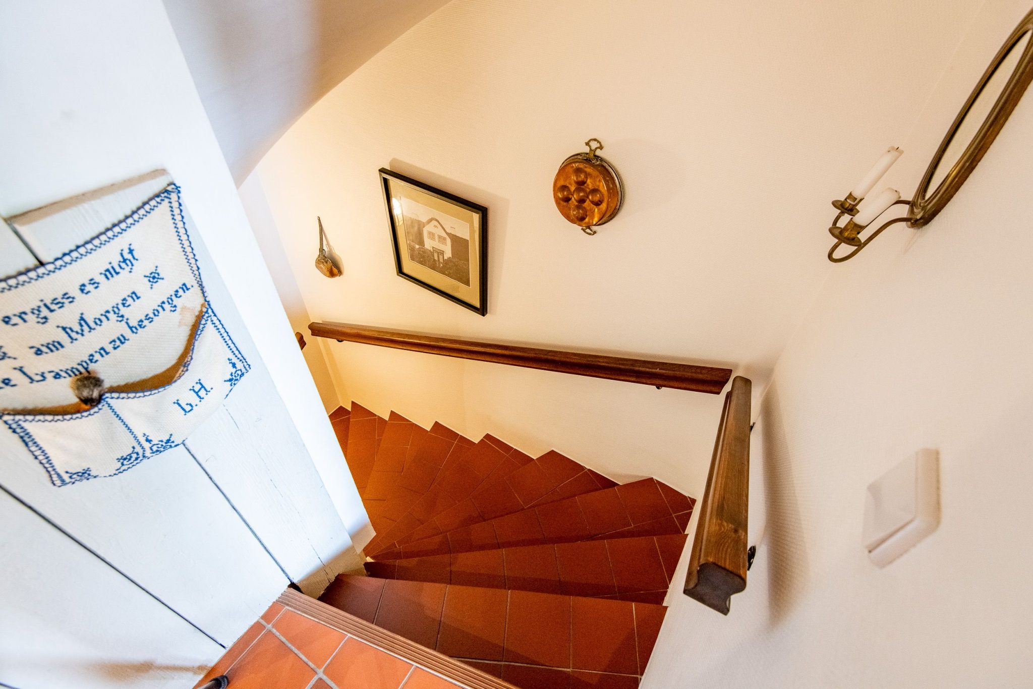 Treppe in Ferienhaus auf Sylt
