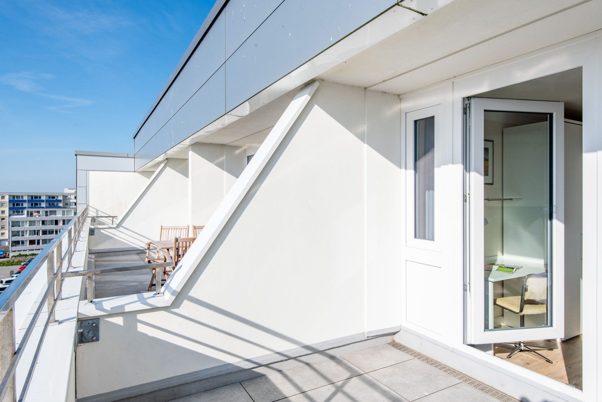 Balkon in Ferienhaus auf Sylt