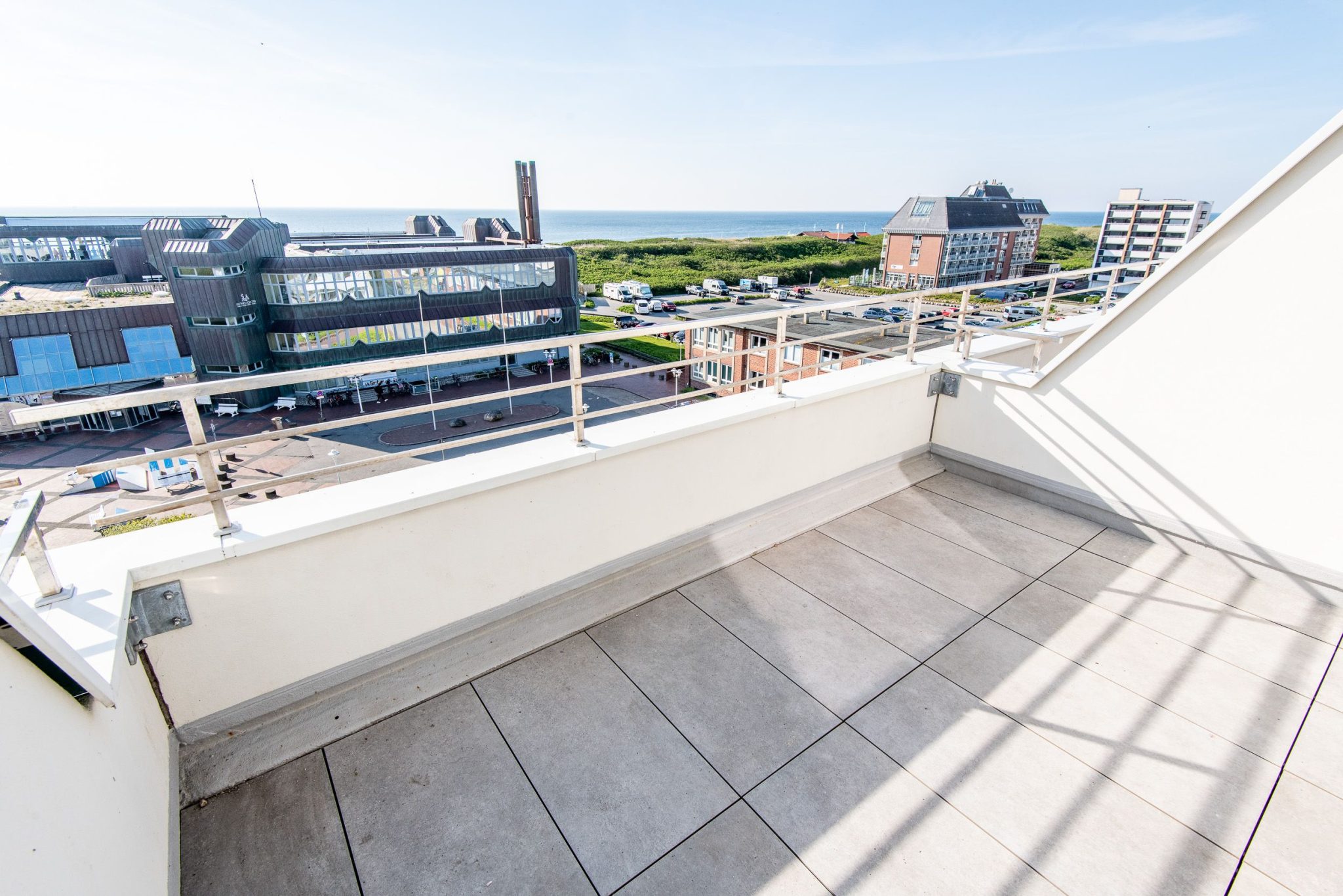 Balkon in Ferienhaus auf Sylt