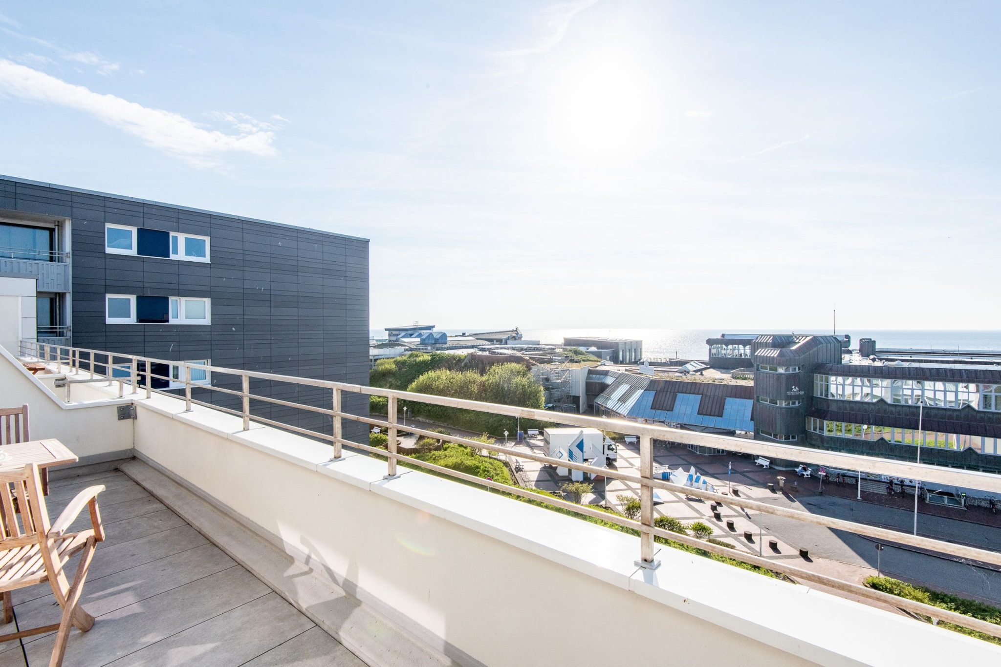 Balkon in Ferienhaus auf Sylt