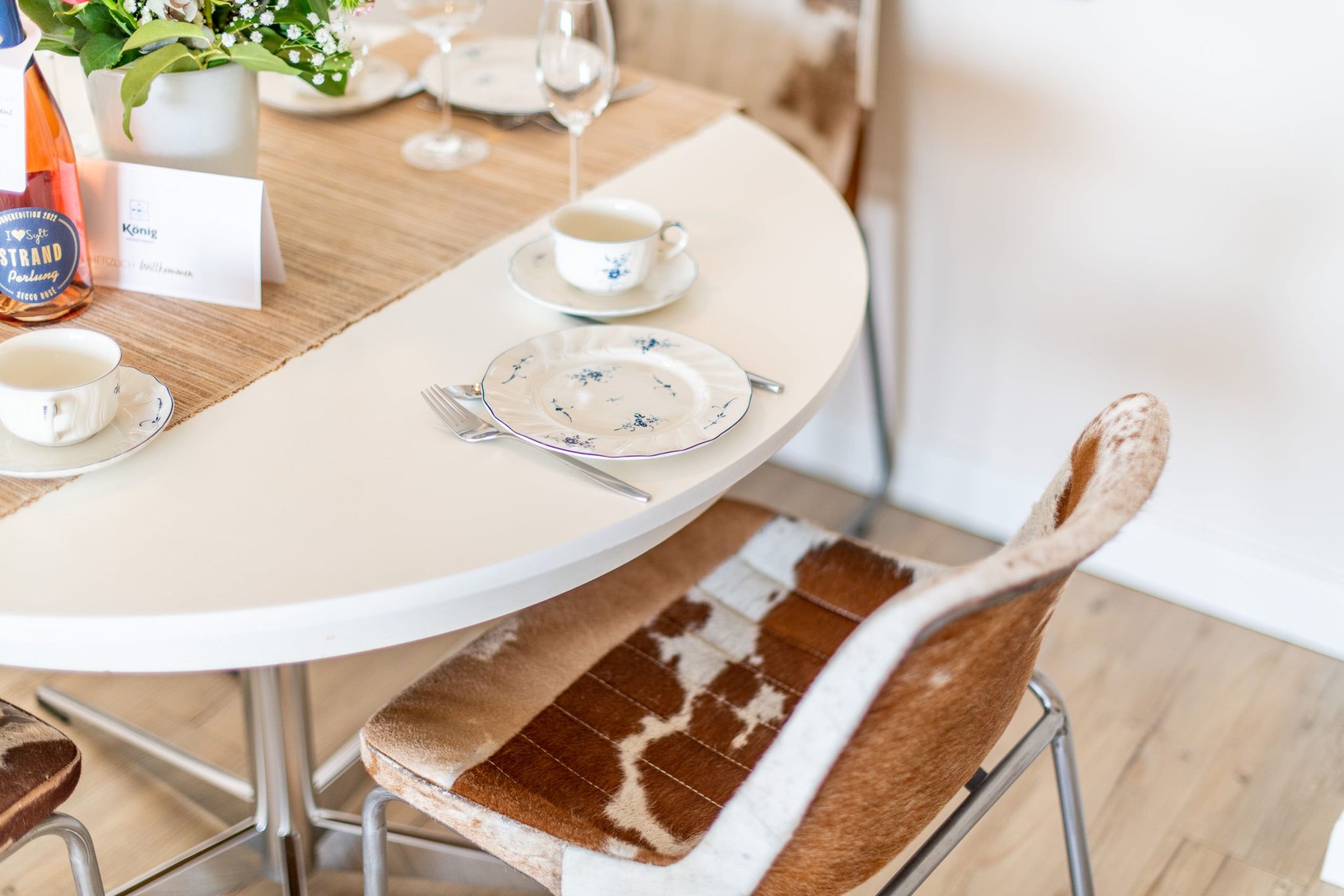 Esstisch in Ferienhaus auf Sylt