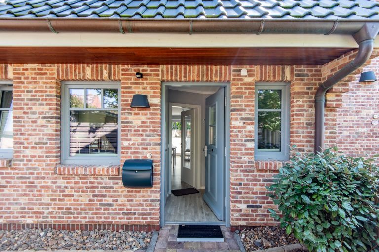 Eingang zum Ferienhaus auf Sylt