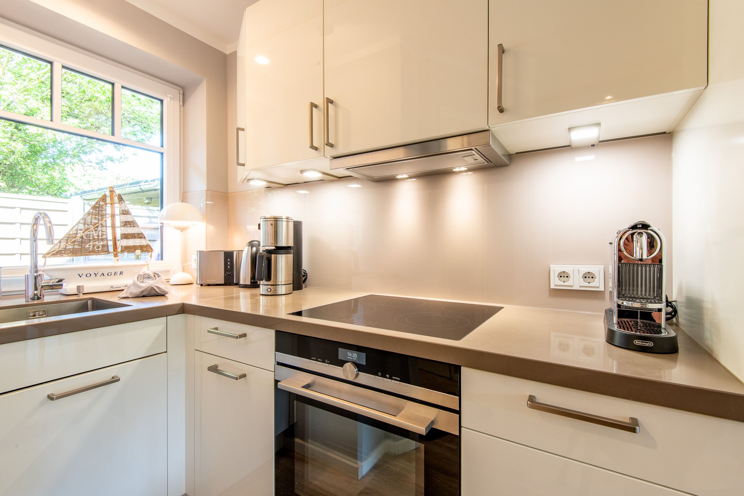 Küche in Ferienwohnung auf Sylt