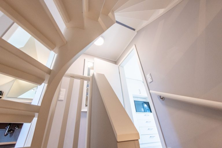 Treppenhaus in Ferienhaus auf Sylt