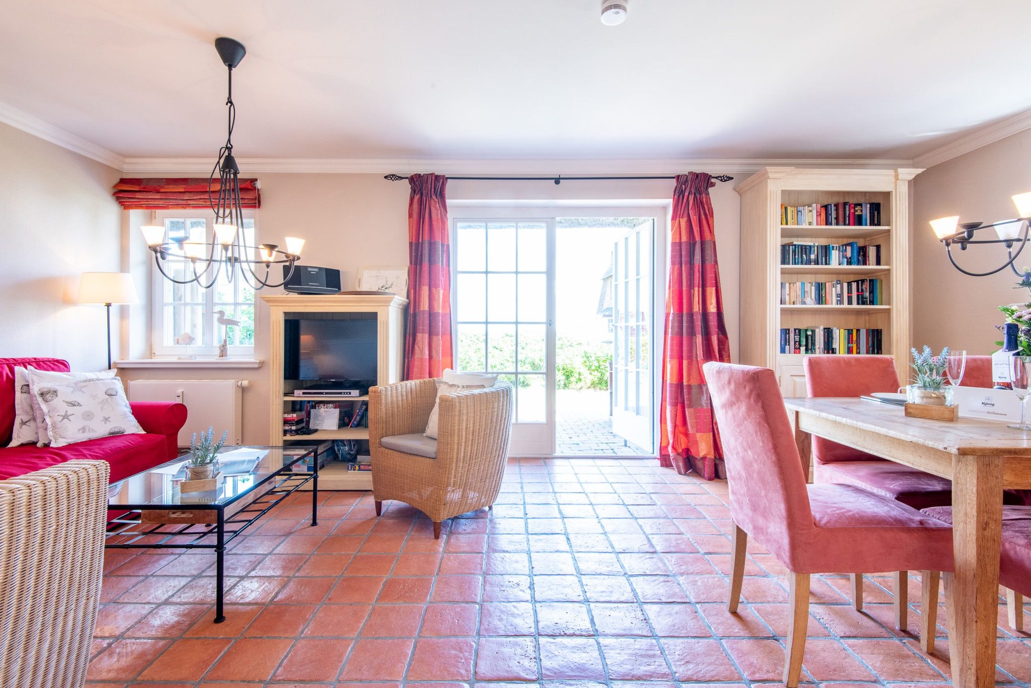 Fernseher in Ferienhaus auf Sylt
