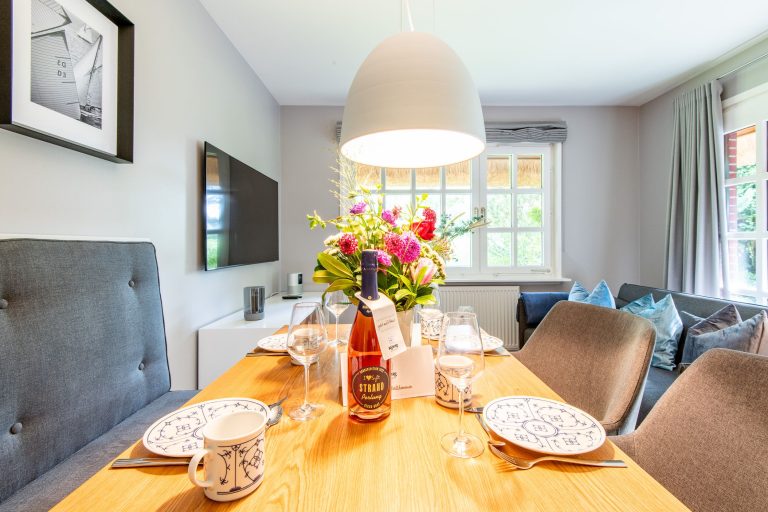Esszimmer in Ferienhaus auf Sylt
