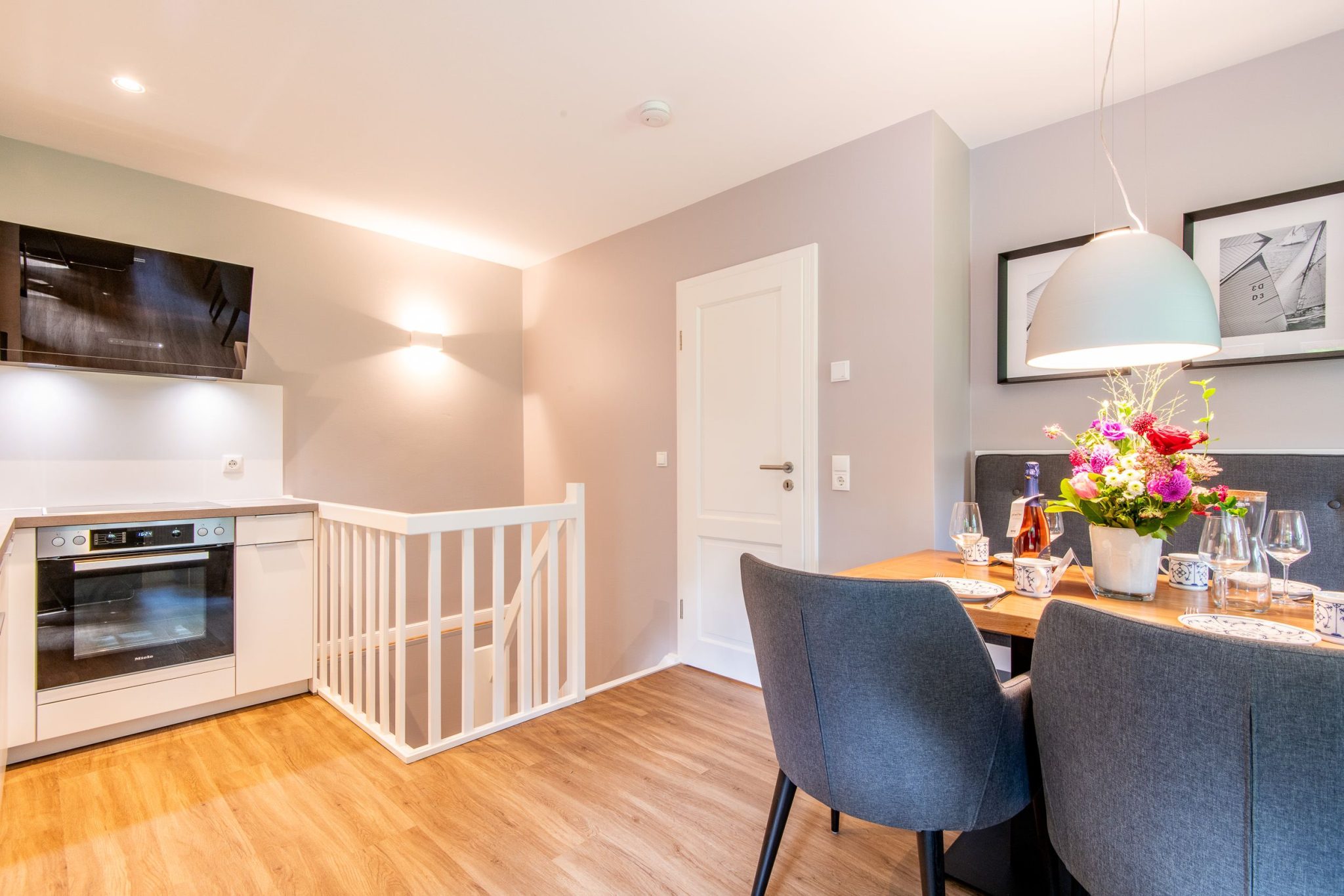 Esszimmer in Ferienhaus auf Sylt