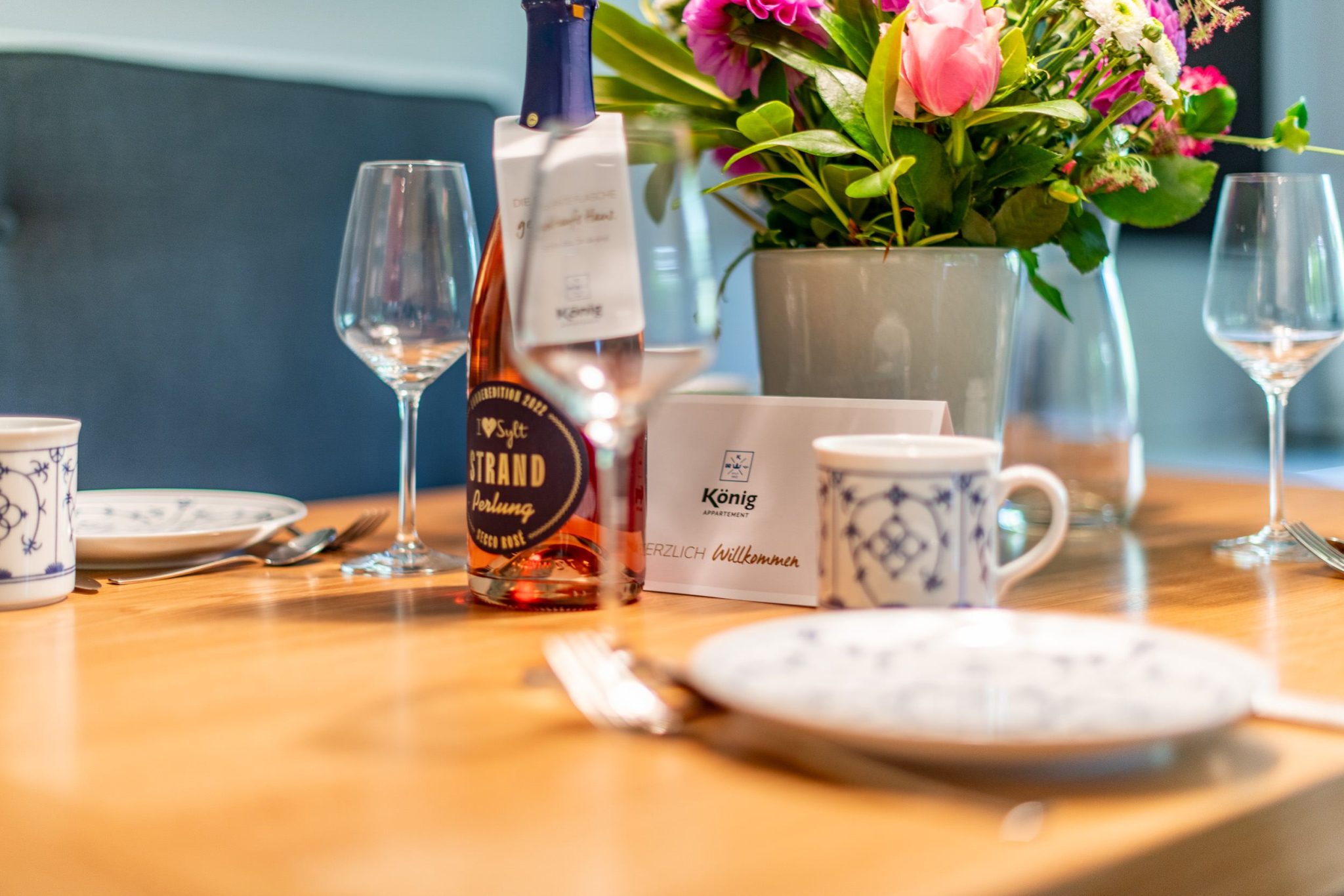 Esszimmer in Ferienhaus auf Sylt