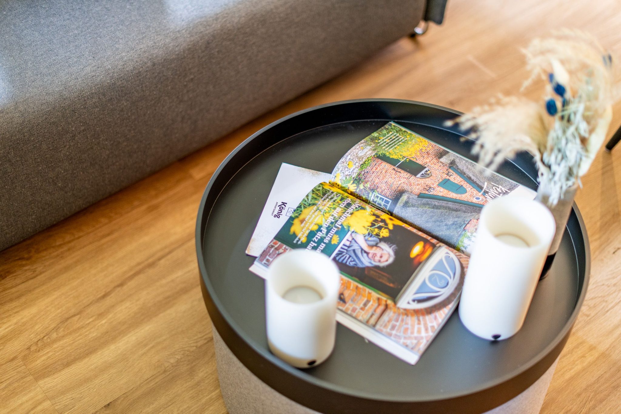 Couchtisch in Ferienhaus auf Sylt