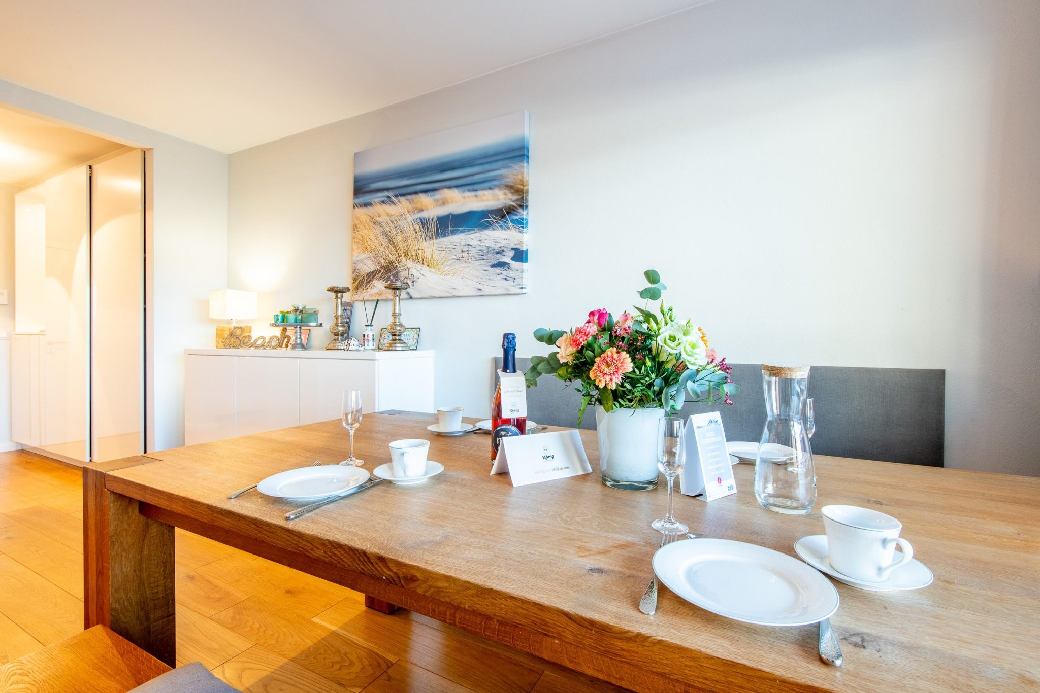 Esstisch in Ferienhaus auf Sylt