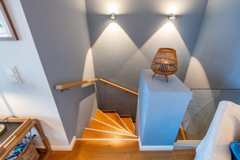 Treppe in Ferienhaus auf Sylt