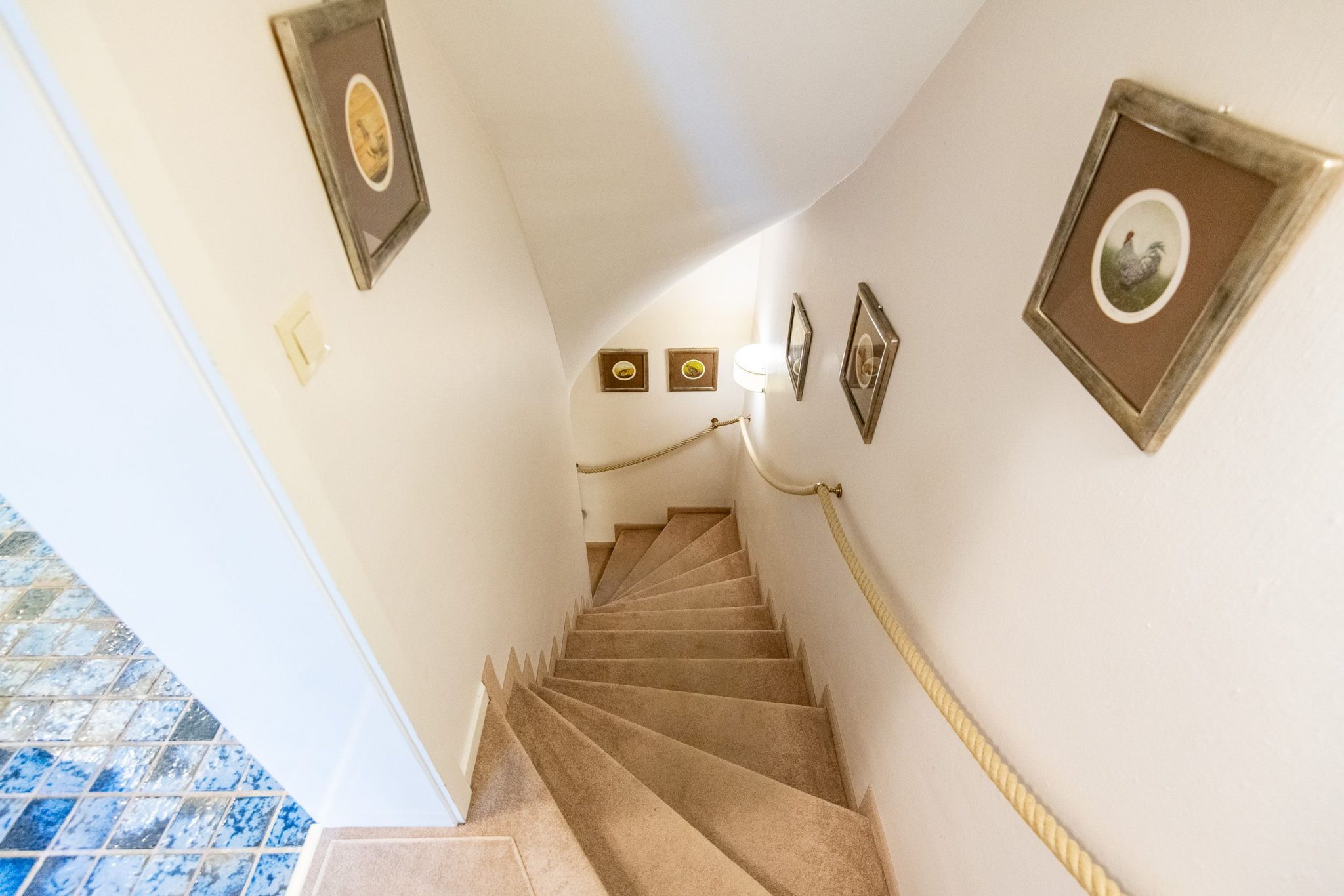 Treppe in Ferienhaus auf Sylt
