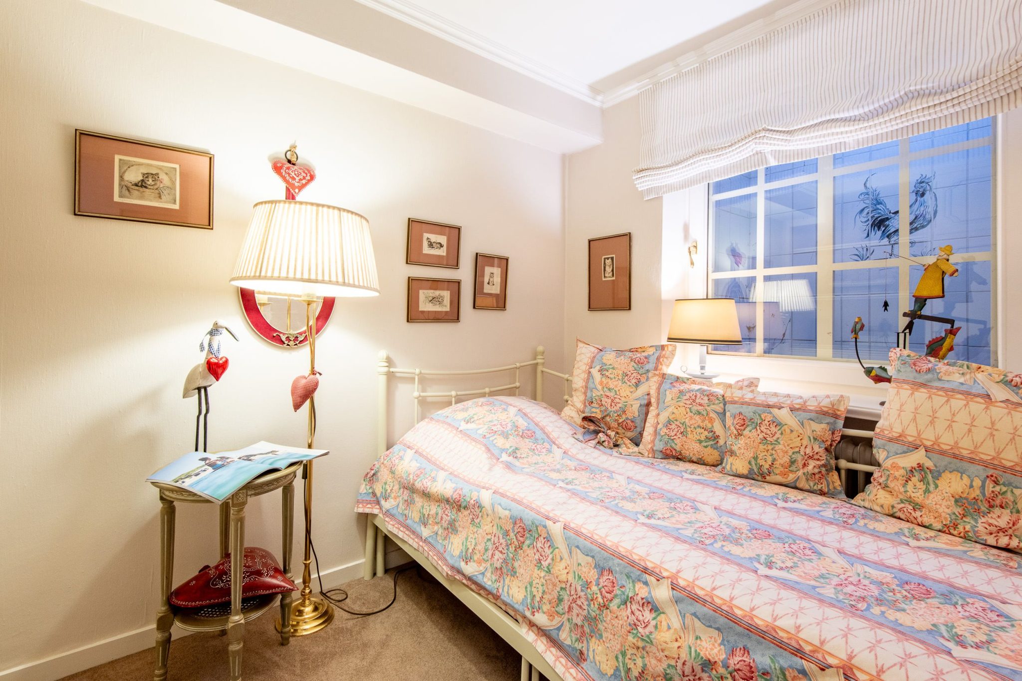 Bett in Ferienhaus auf Sylt