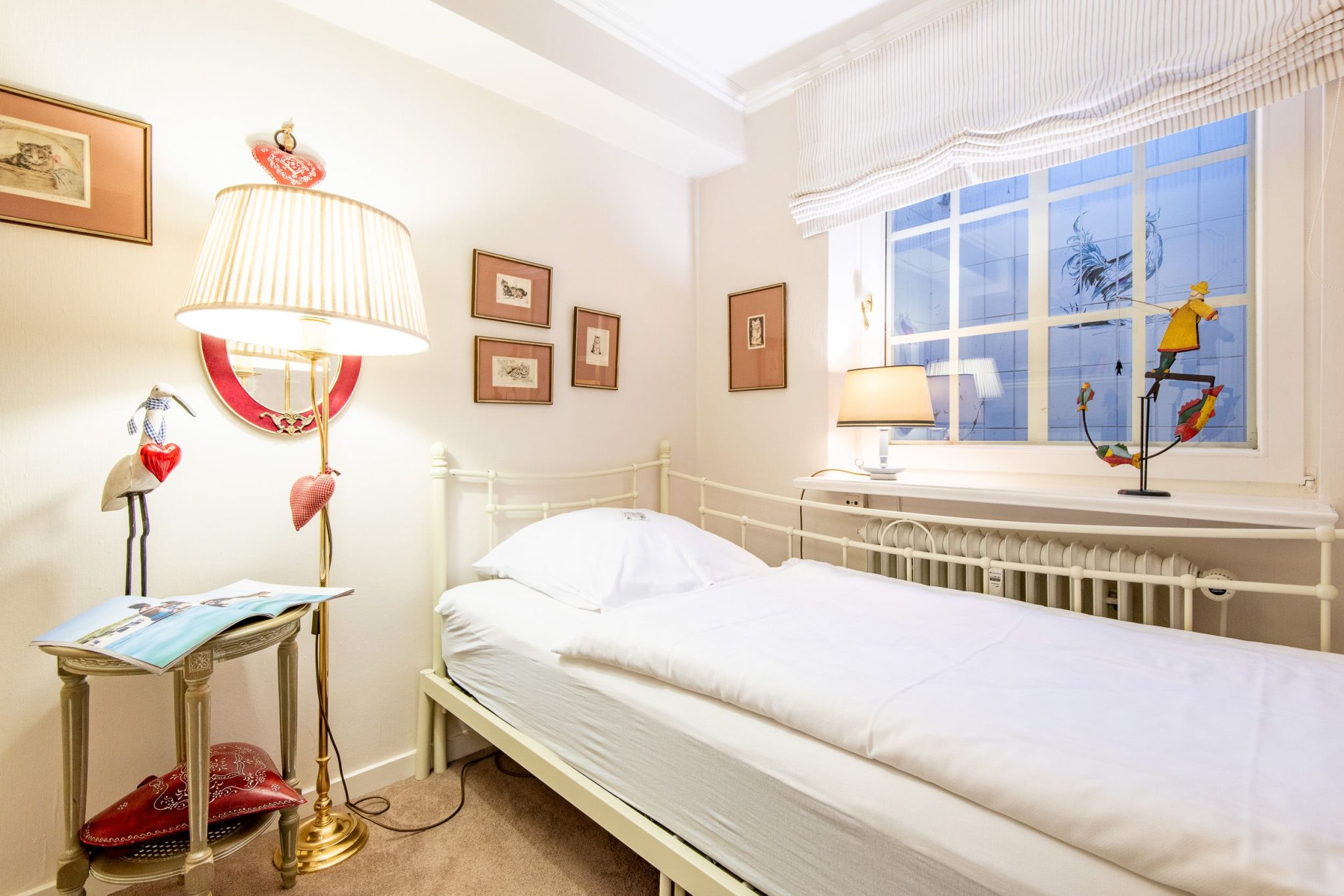 Einzelbett in Ferienhaus auf Sylt