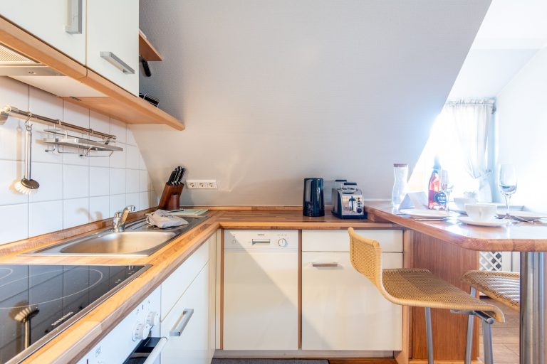 Küche in Ferienhaus auf Sylt
