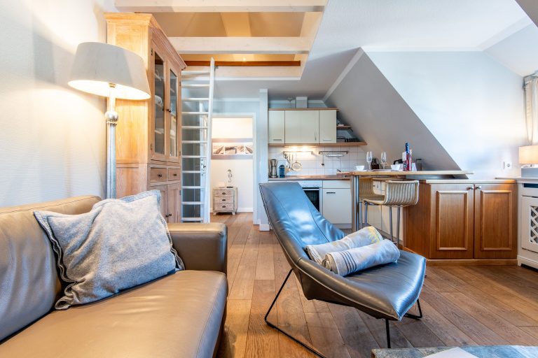 Wohnzimmer in Ferienhaus auf Sylt