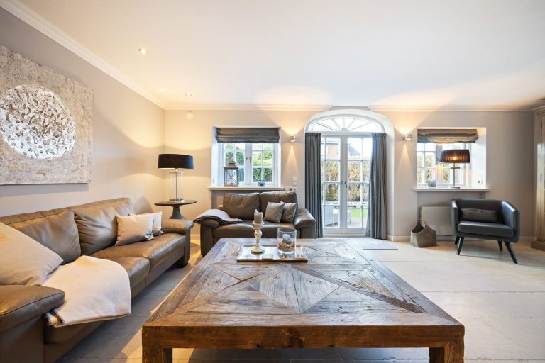 Wohnzimmer in Ferienhaus auf Sylt