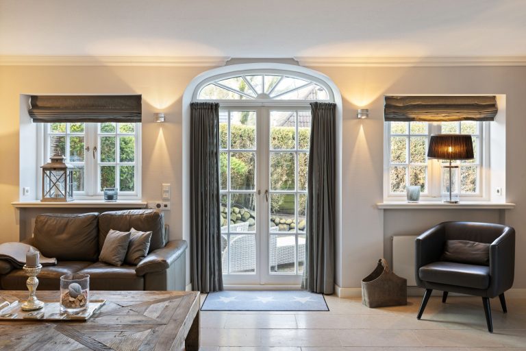 Wohnzimmer in Ferienhaus auf Sylt