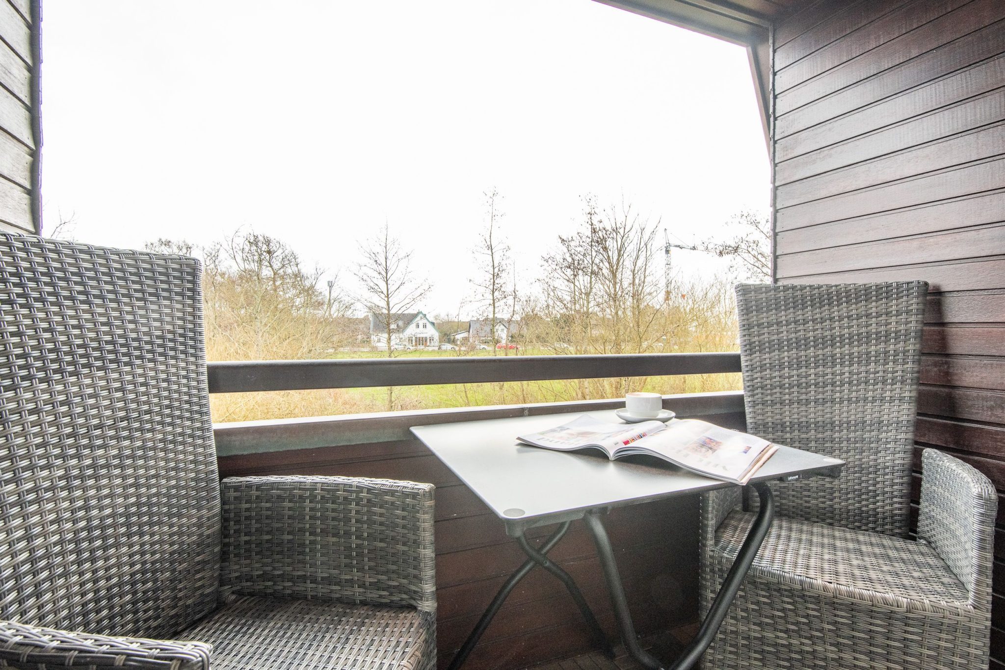 Balkon in Ferienhaus auf Sylt