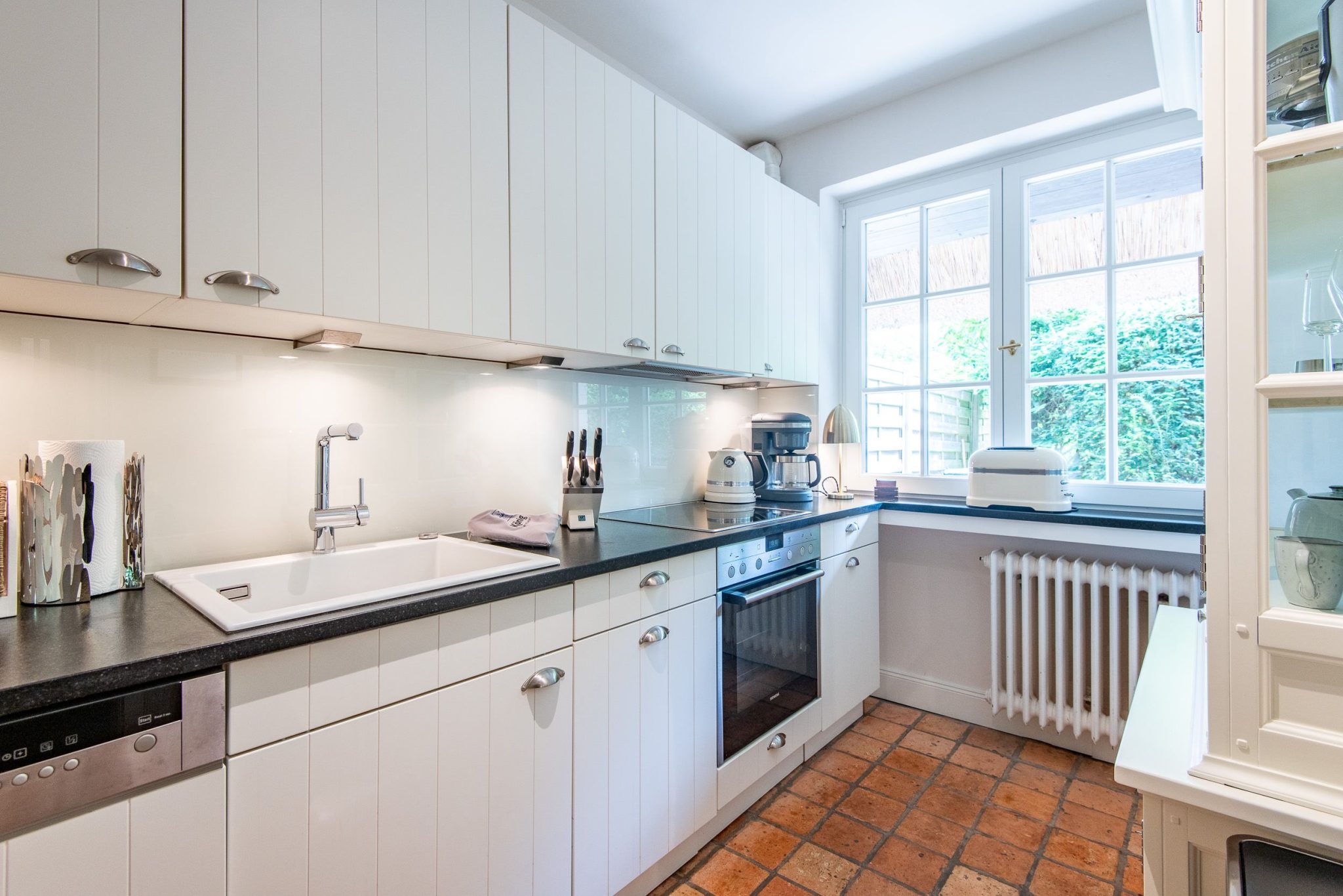 Küche in Ferienhaus auf Sylt
