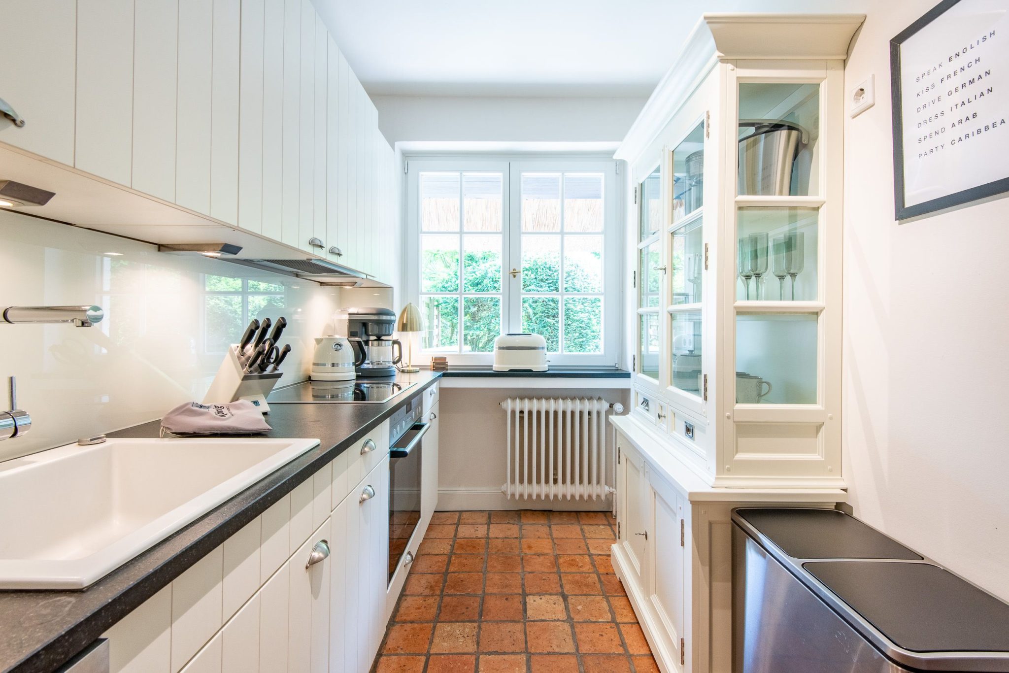 Küche in Ferienhaus auf Sylt