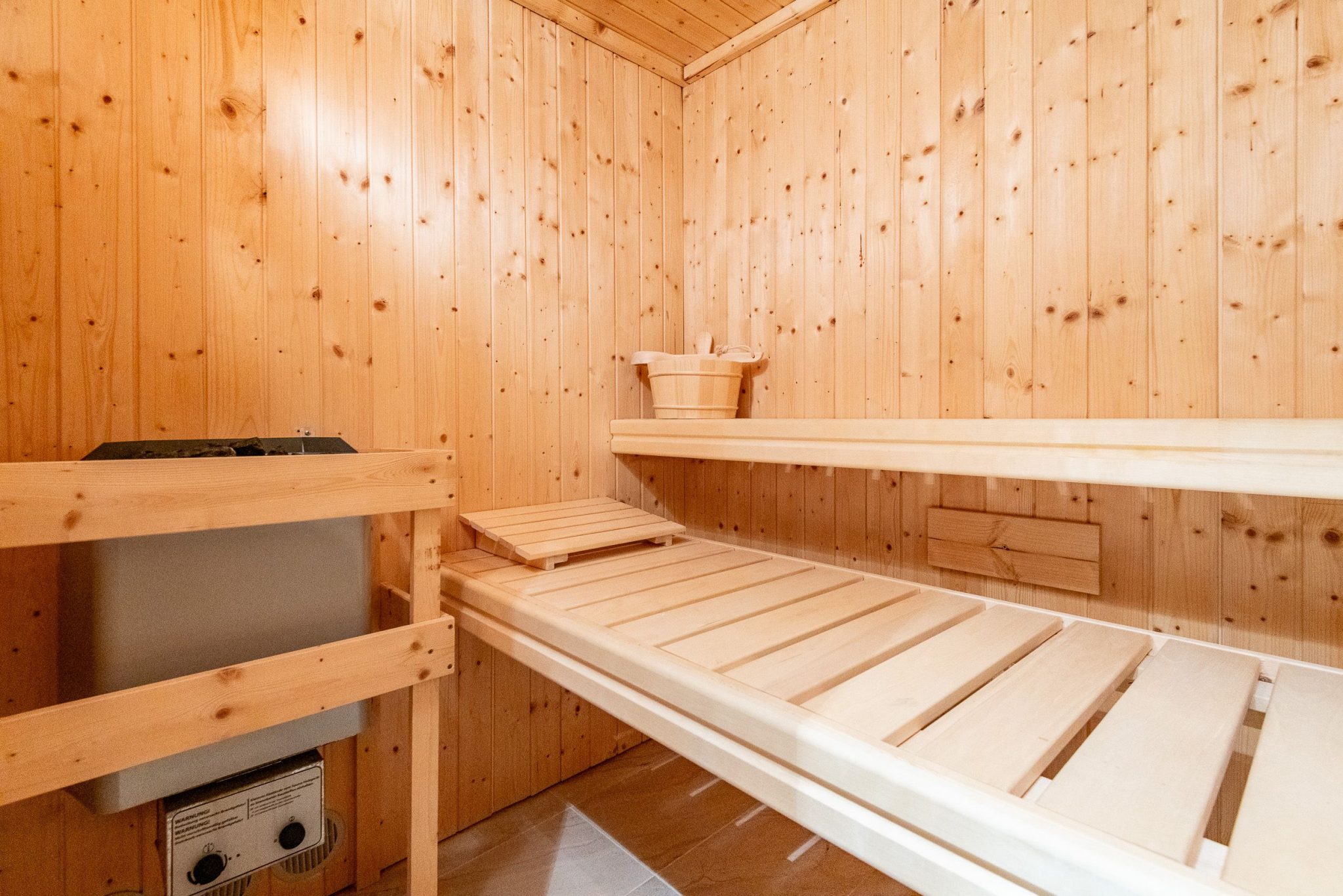 Sauna in Ferienhaus auf Sylt