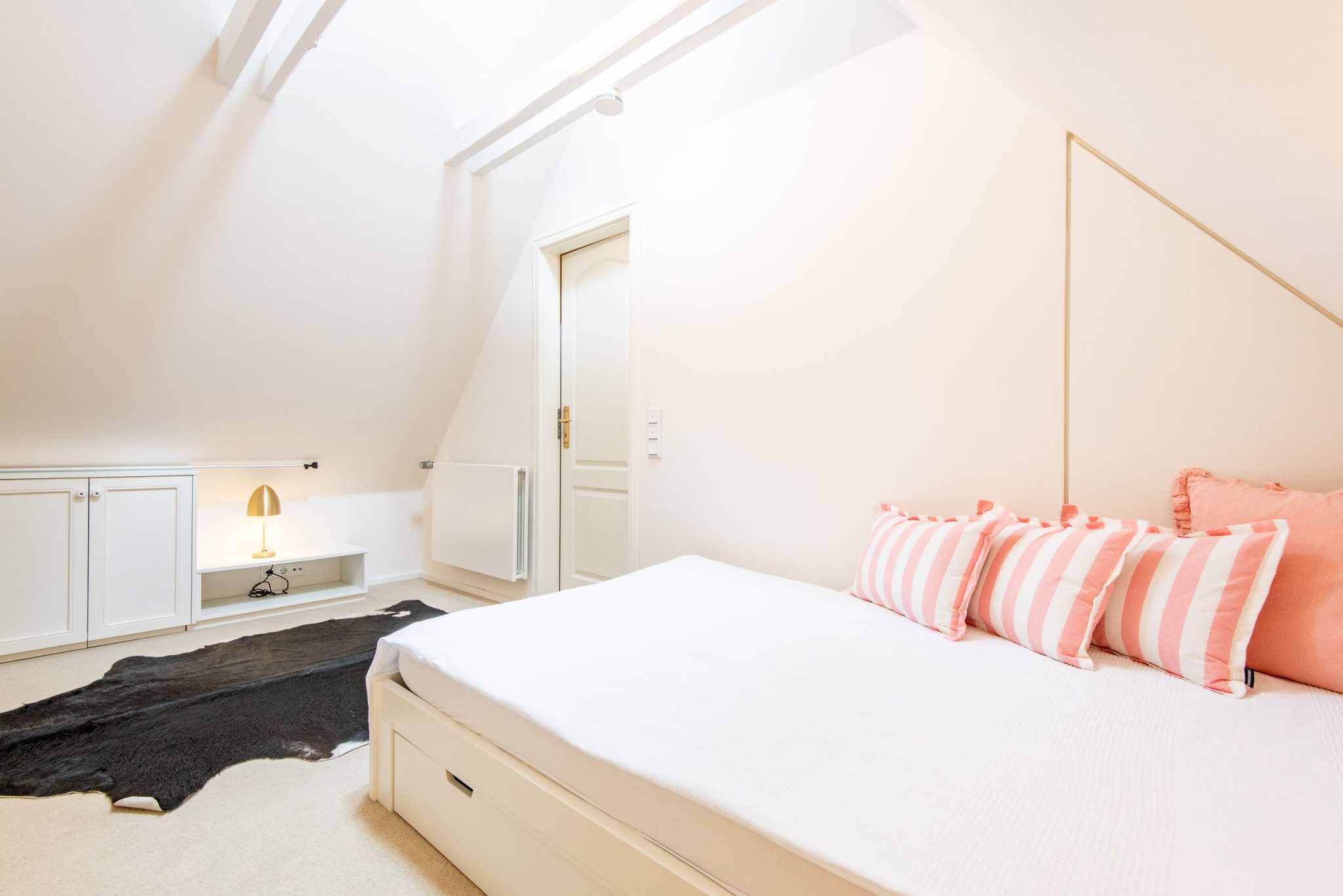 Einzelbett in Ferienhaus auf Sylt