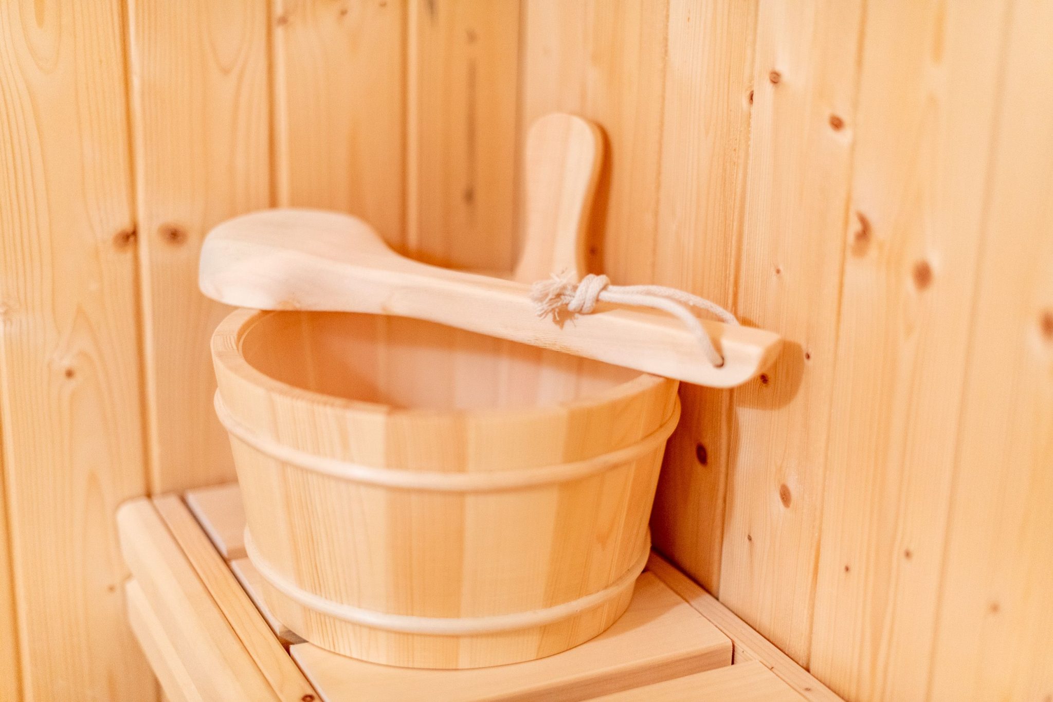 Sauna in Ferienhaus auf Sylt