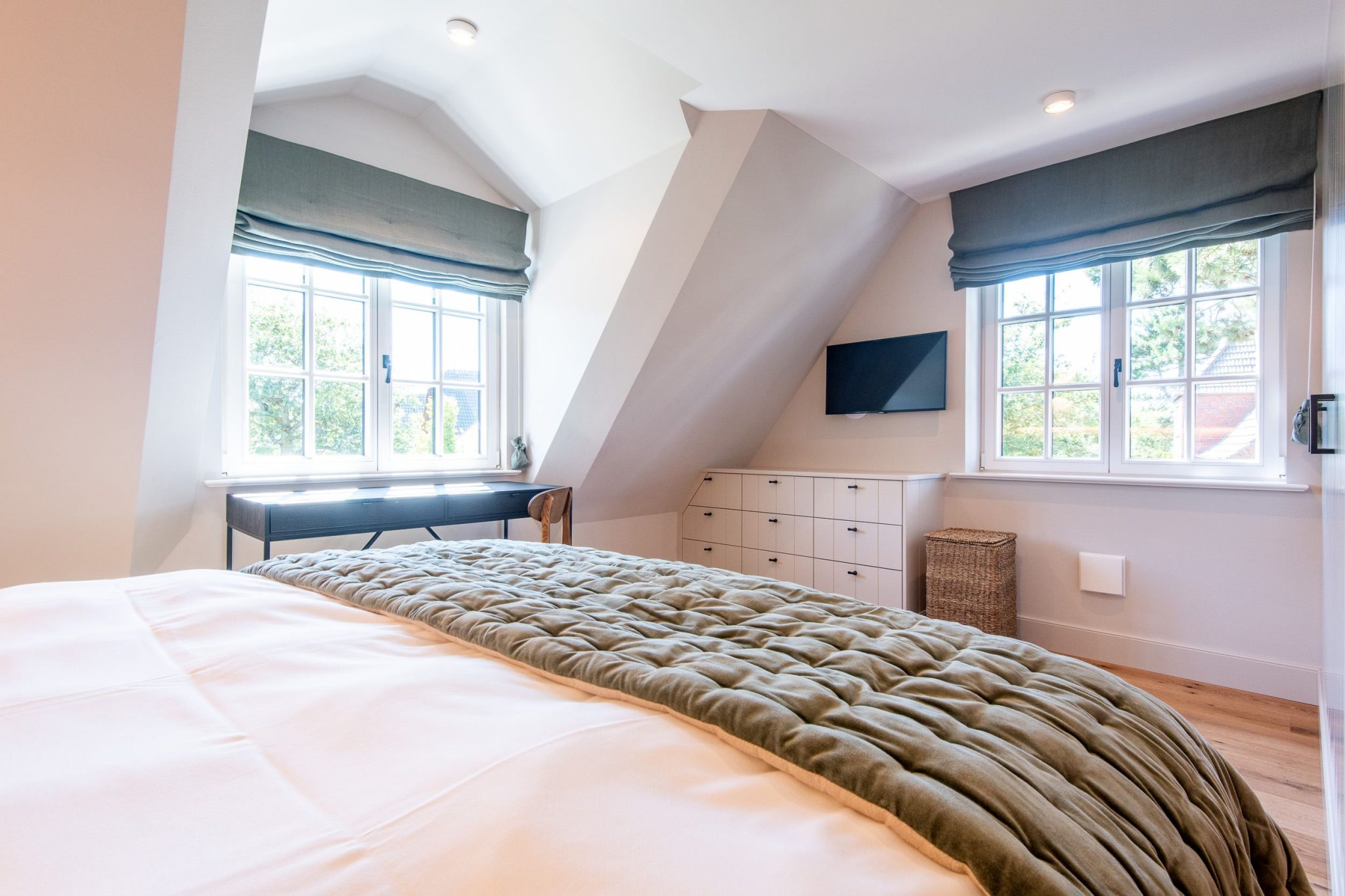 Schlafzimmer in Ferienhaus auf Sylt
