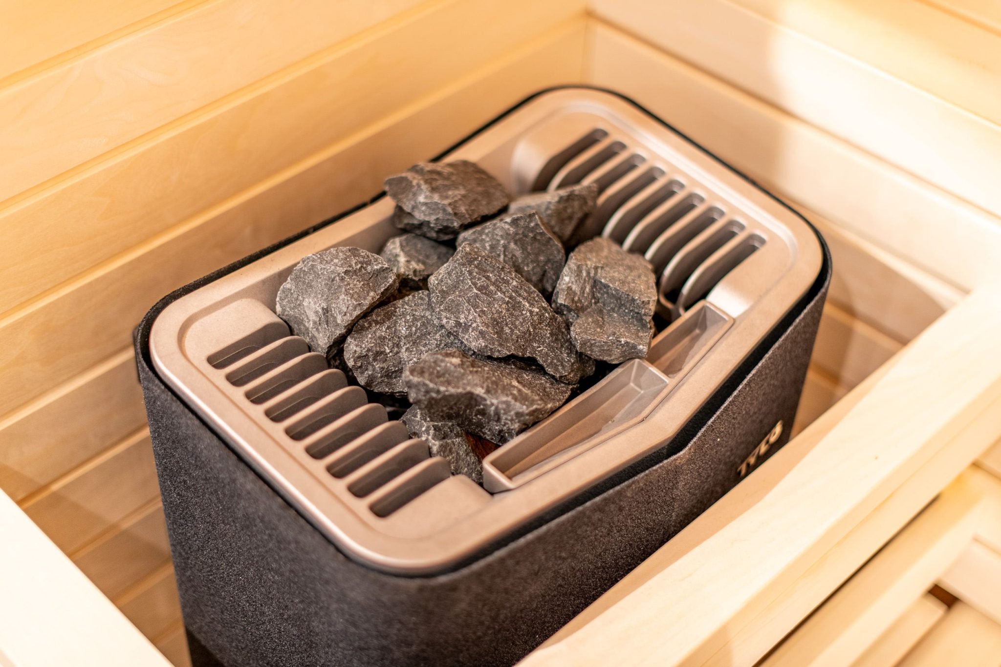 Sauna in Ferienhaus auf Sylt