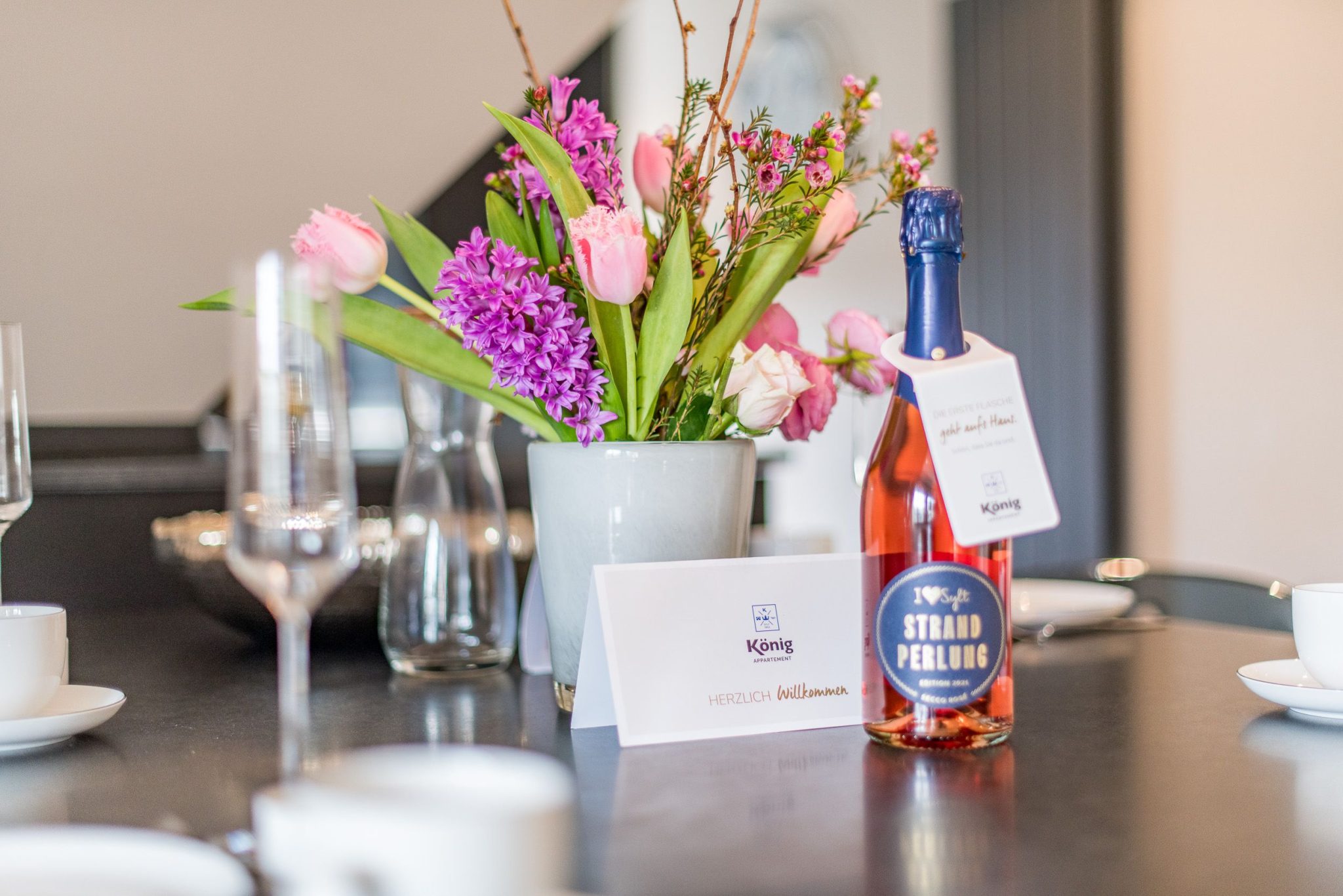 Esstisch in Ferienhaus auf Sylt