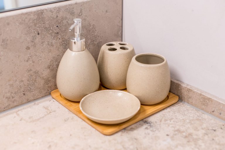 Badezimmer in Ferienhaus auf Sylt