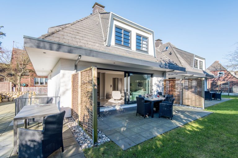 Terrasse in Ferienhaus auf Sylt
