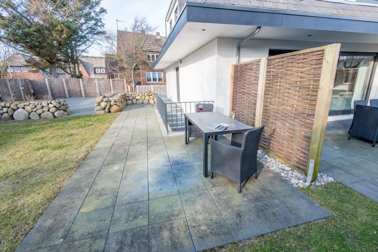Terrasse in Ferienhaus auf Sylt