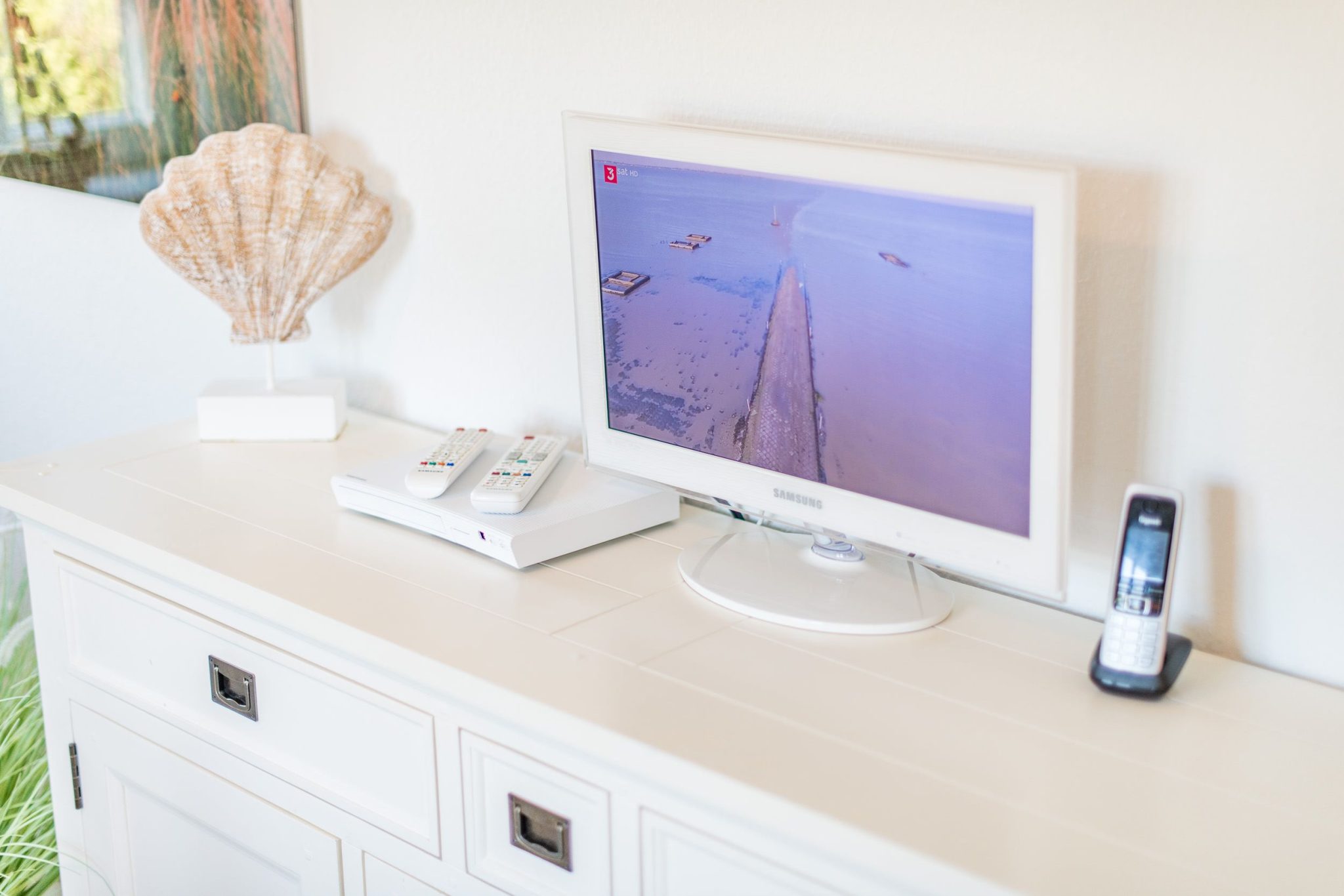 Fernseher in Ferienhaus auf Sylt