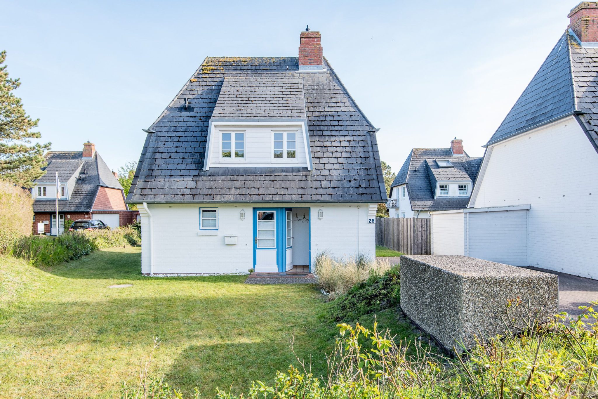 Garten von Ferienhaus auf Sylt