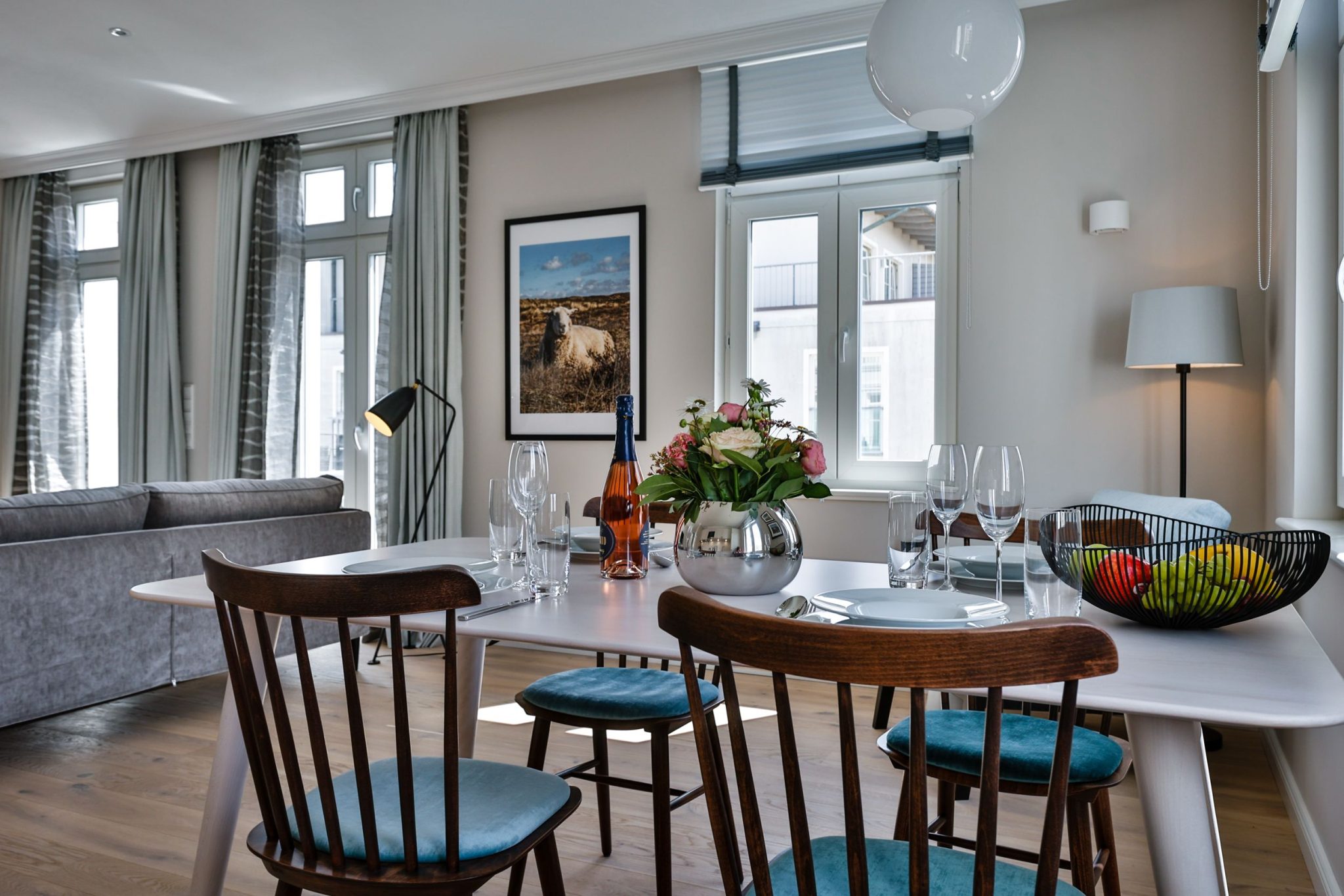 Essbereich in Ferienwohnung auf Sylt