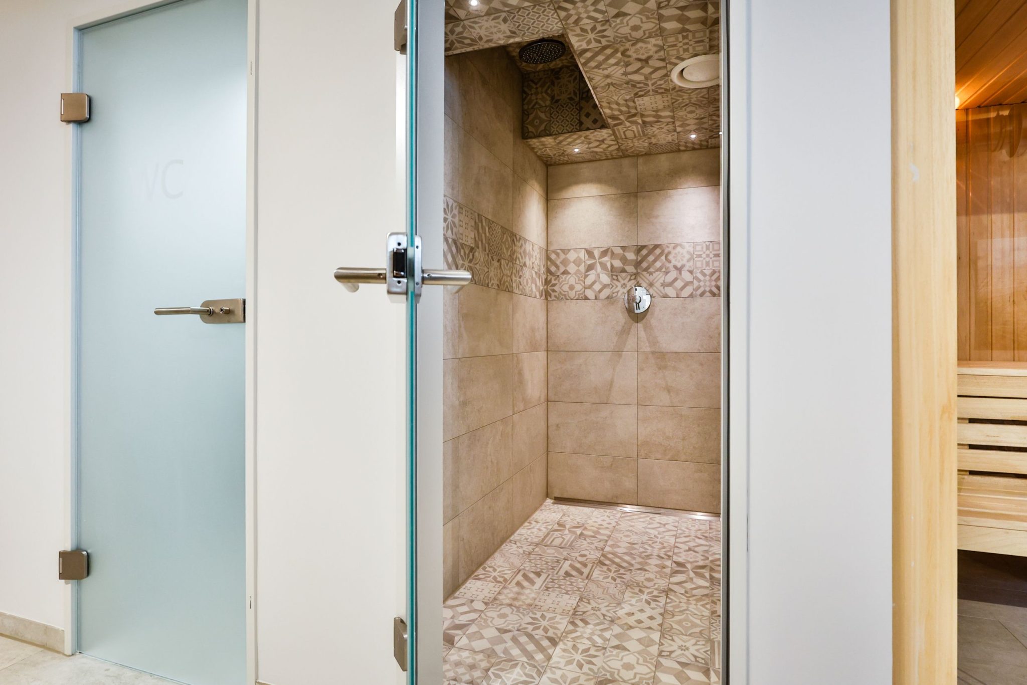 Dusche in Ferienwohnung auf Sylt