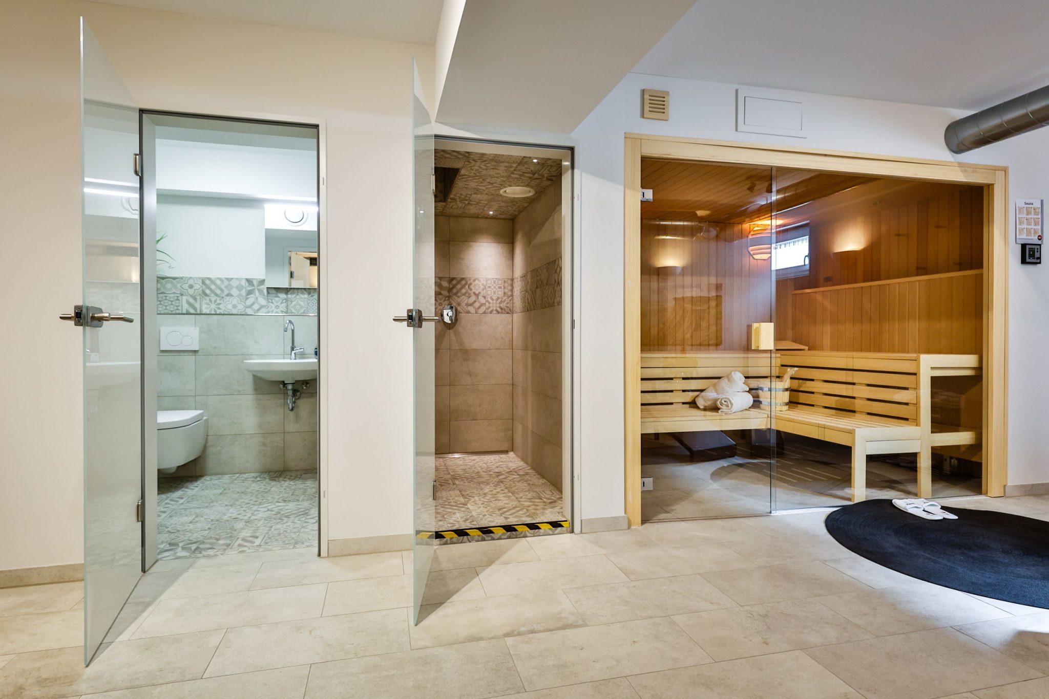 Sauna in Ferienwohnung auf Sylt